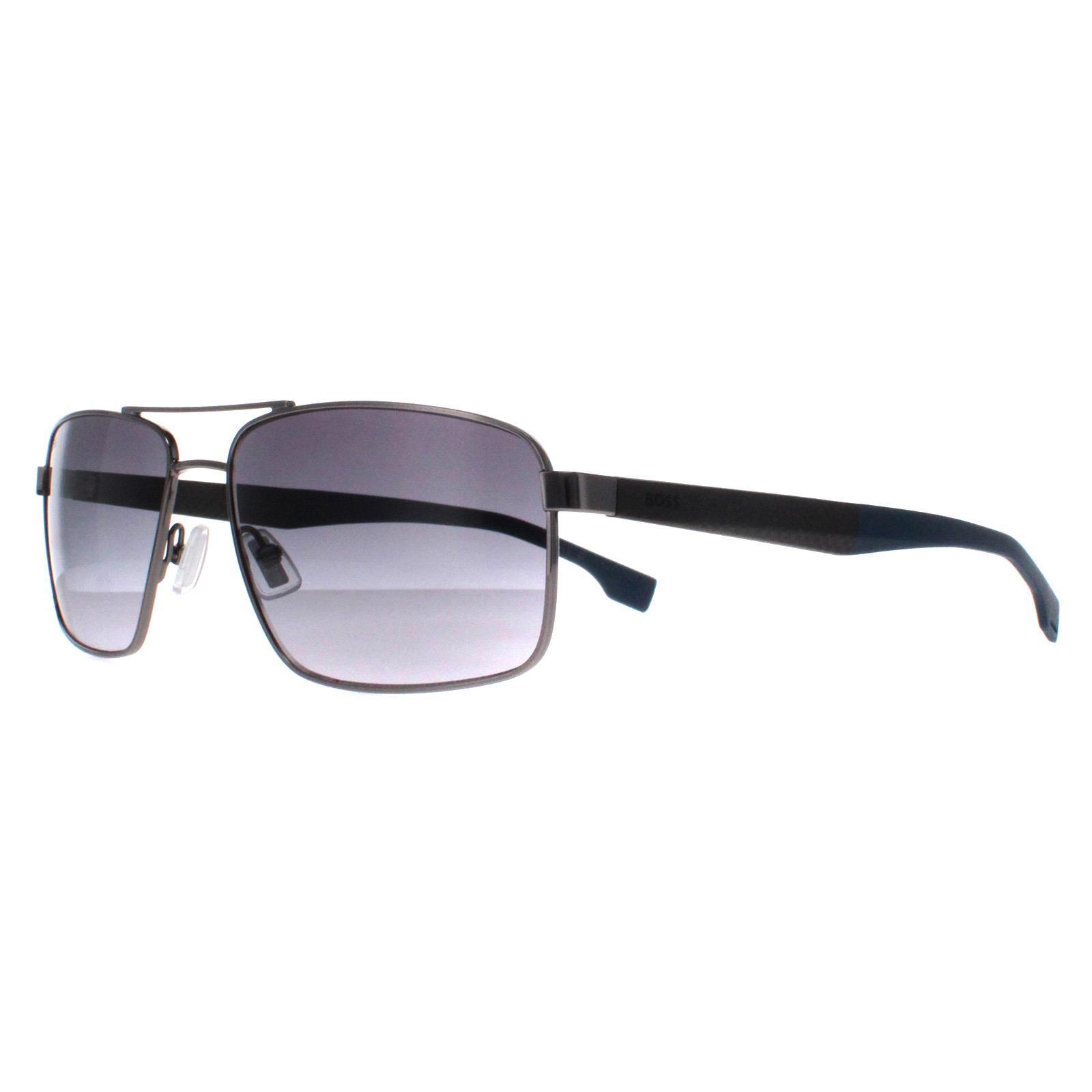Hugo Boss Aviator Mens Ruthenium Blue Blue BOSS 1580/S 2/4