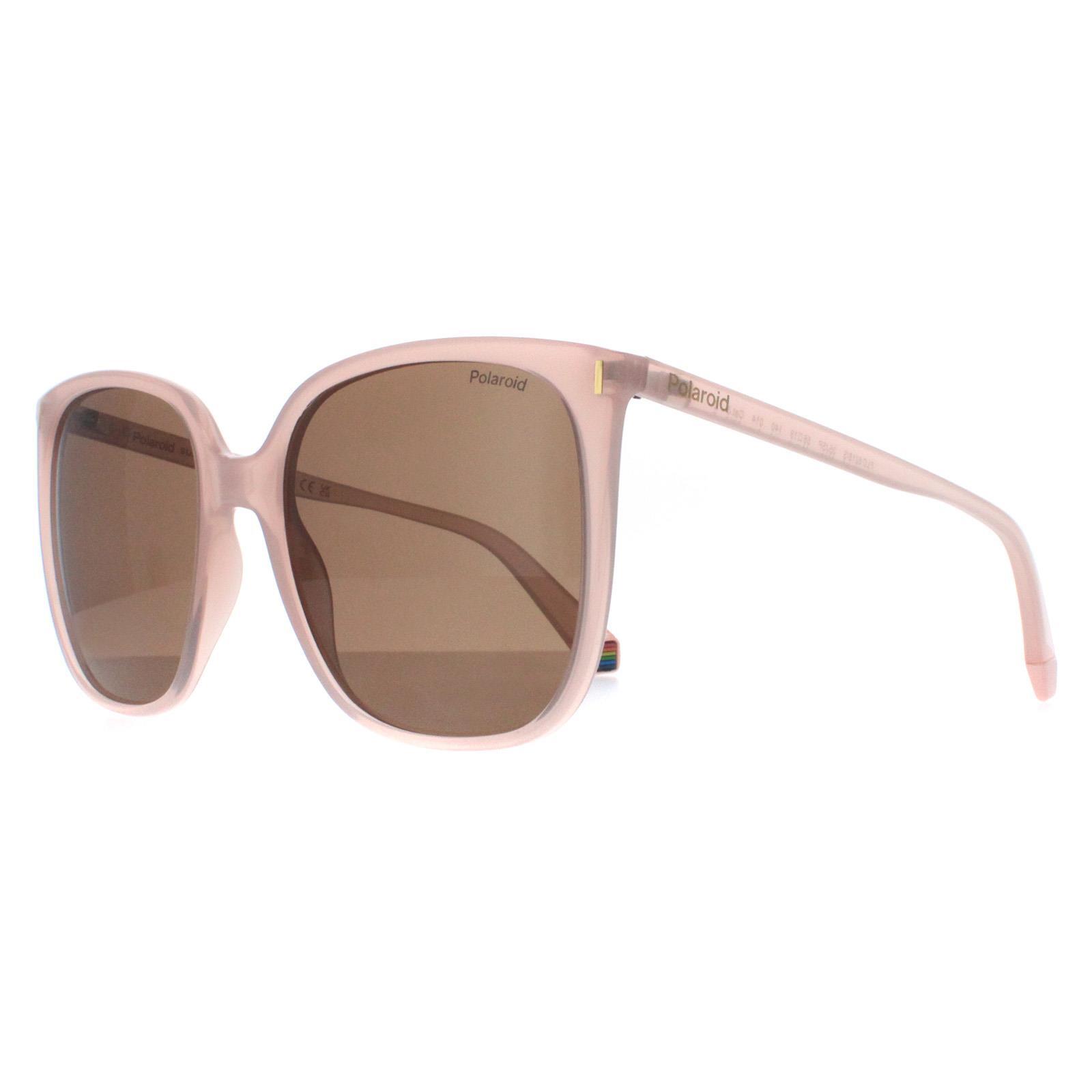 Polaroid Square Womens Pink Bronze Polarized PLD 6218/S 2/4
