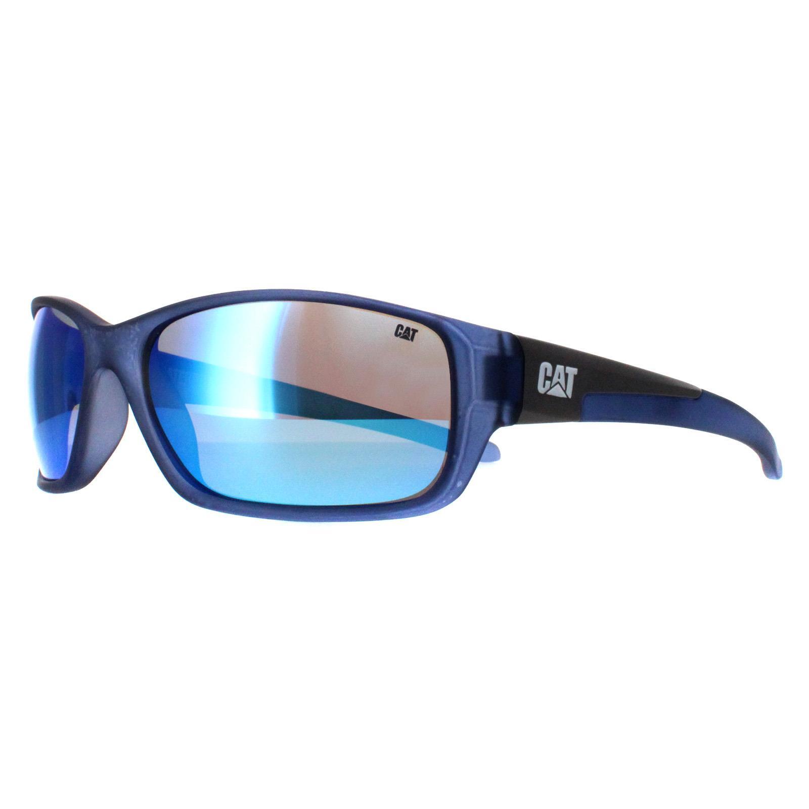 Caterpillar Wrap Mens Matte Blue Blue Polarized CTS-SENSOR 2/4