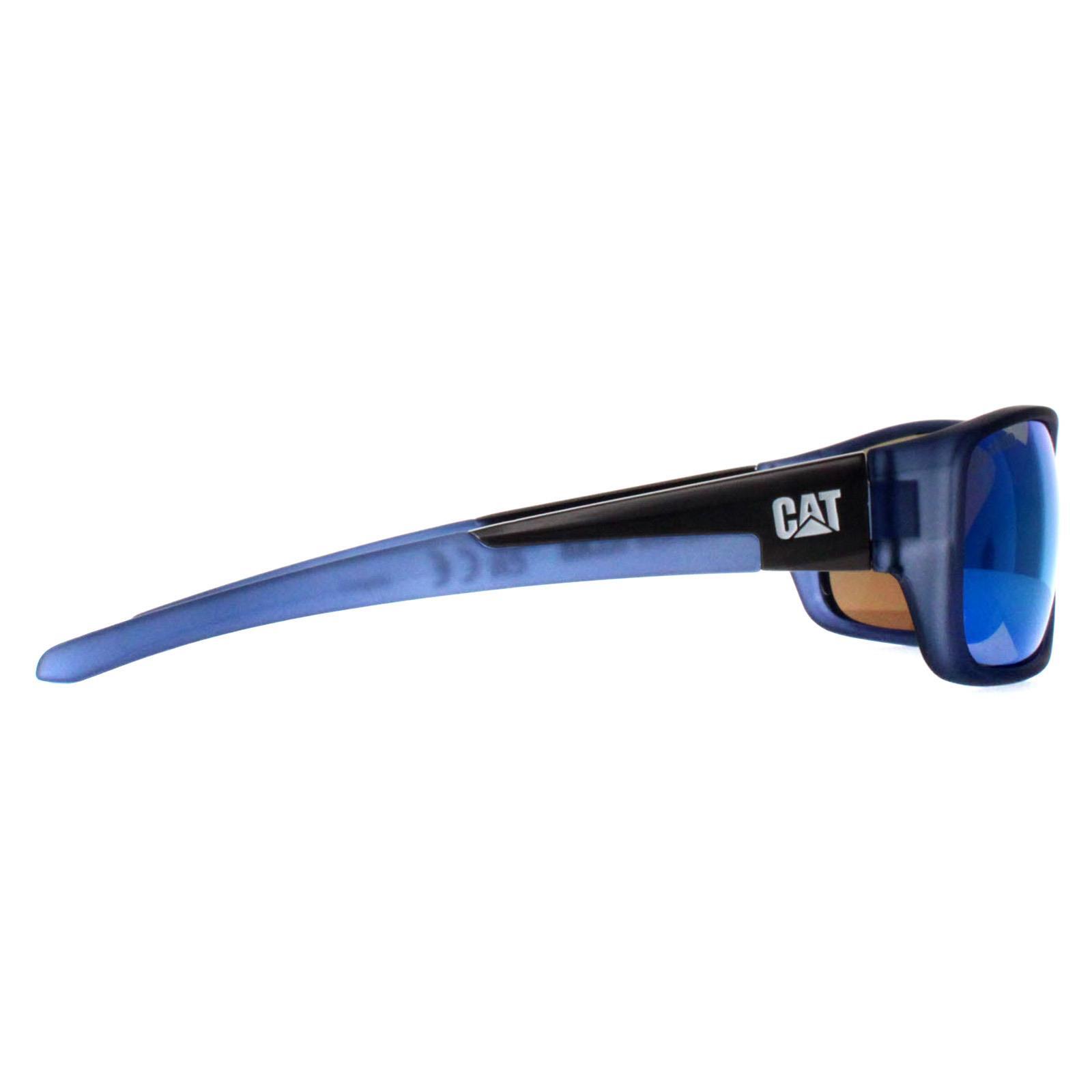 Caterpillar Wrap Mens Matte Blue Blue Polarized CTS-SENSOR 4/4