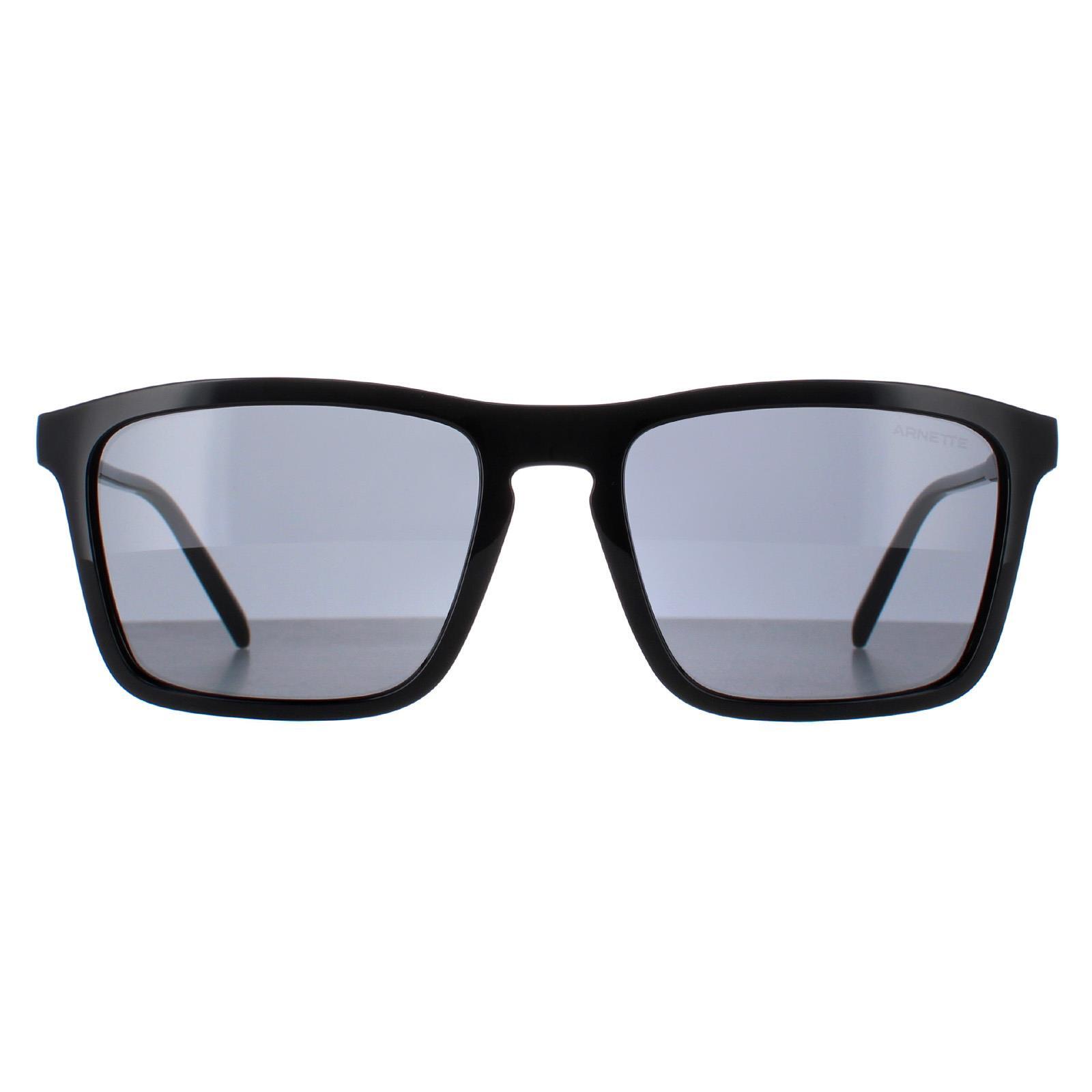 ARNETTE Arnette Rectangle Mens Black Dark Grey AN4283 Shyguy