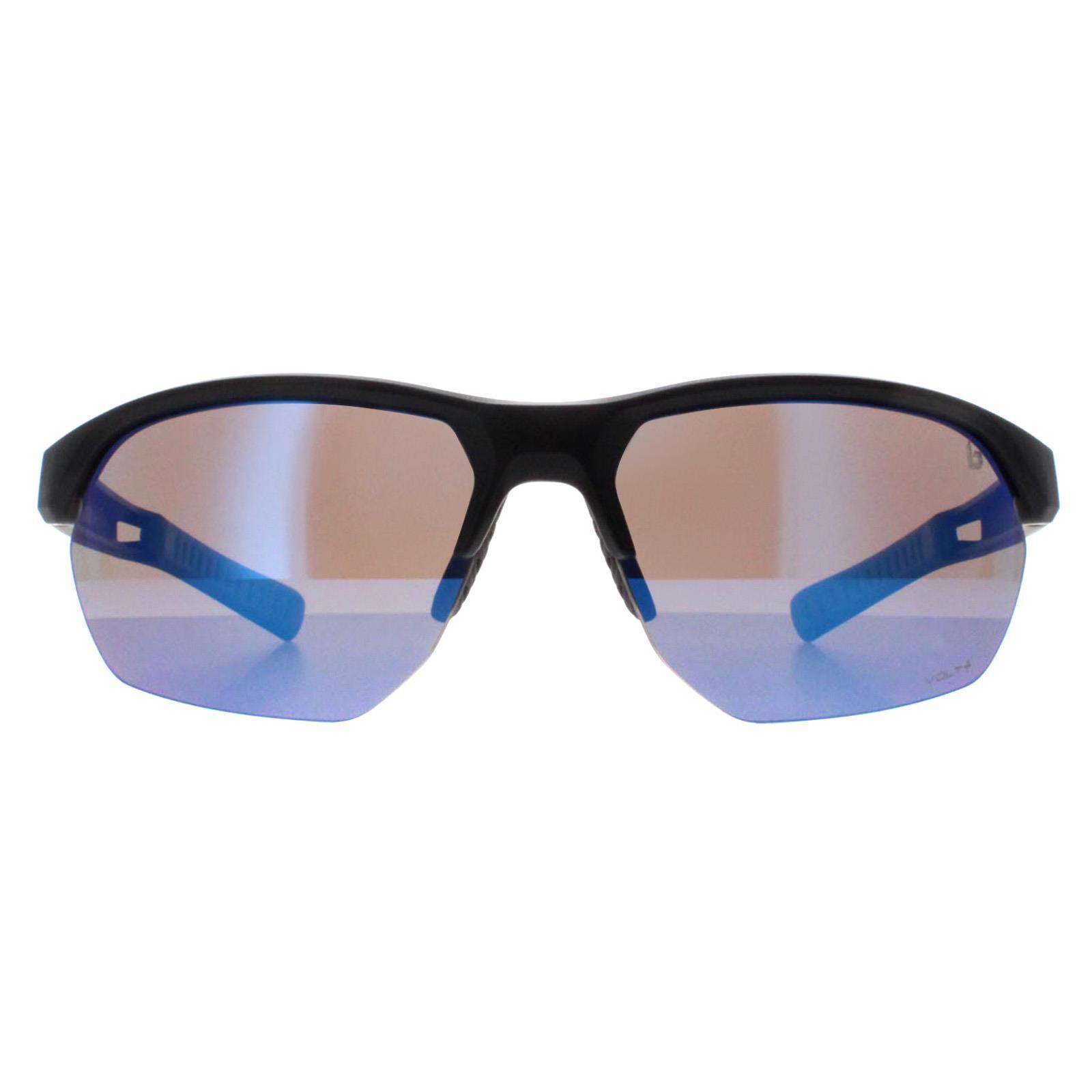 BOLLÉ Bolle Sport Unisex Black Matte Blue Volt+ Offshore Polarized Victus