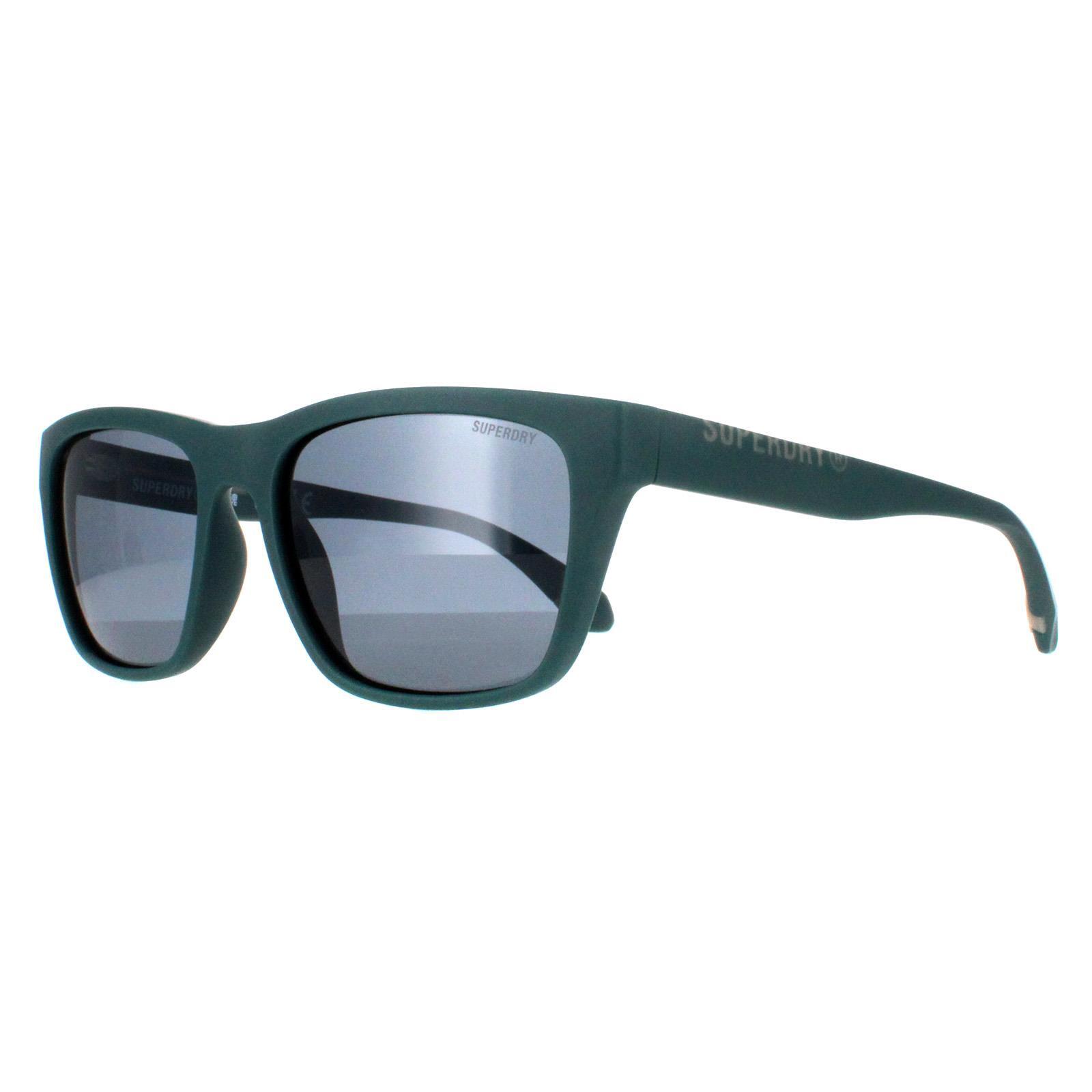 Superdry Rectangle Mens Green Grey Polarized 5009 2/4
