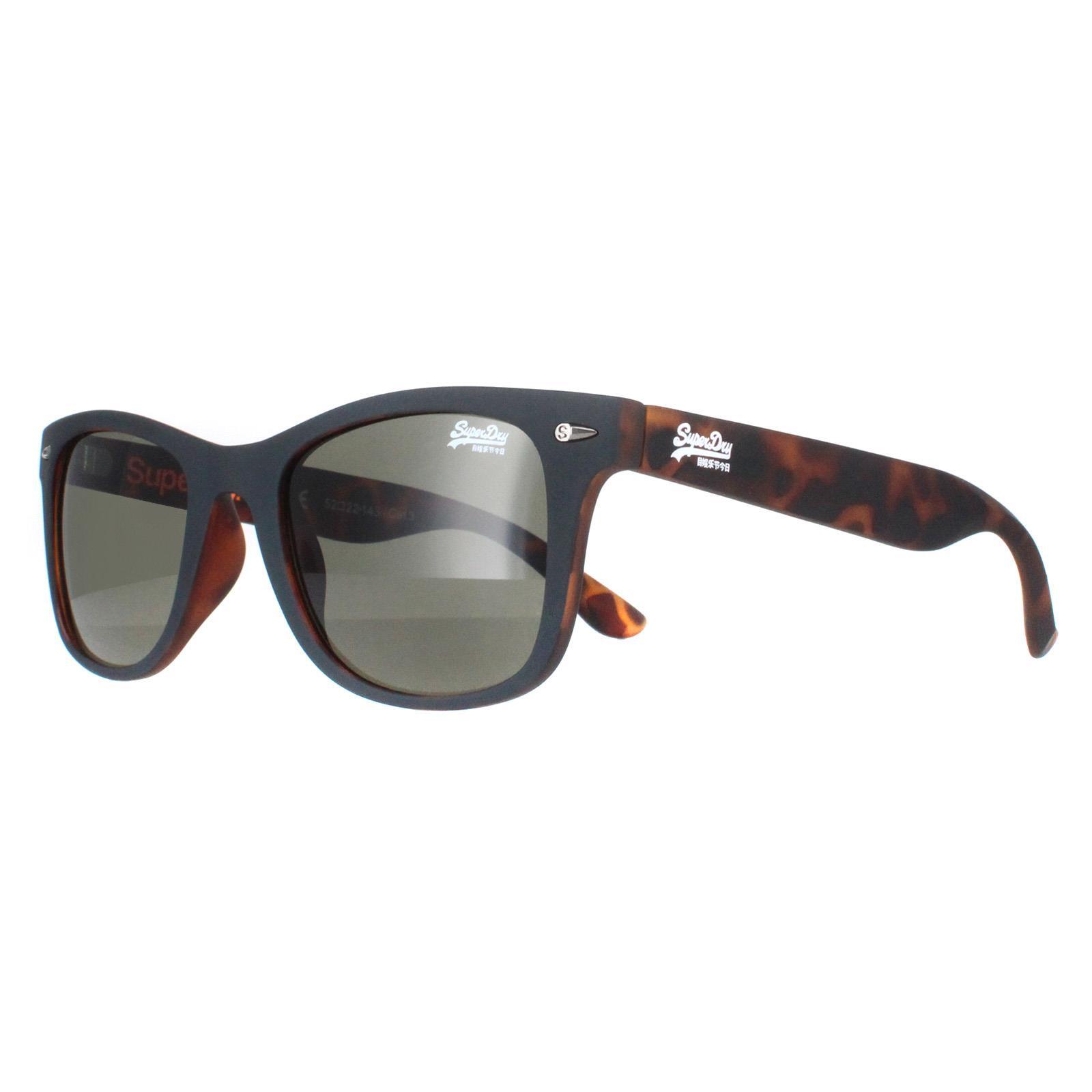 Superdry Square Mens Matte Navy Havana Green Rookie 2/4
