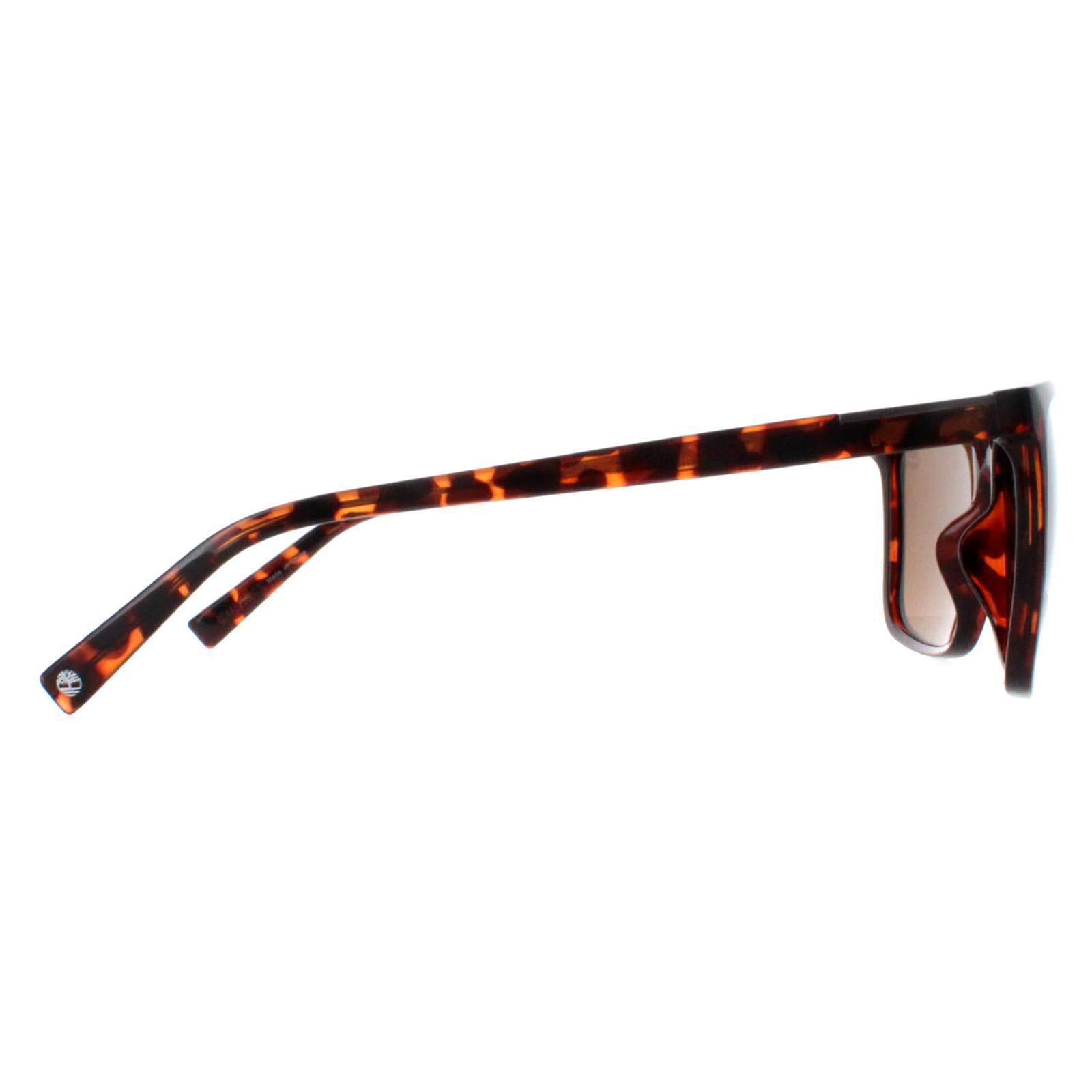 Timberland Square Mens Dark Havana Brown Polarized TB9280-H 4/4