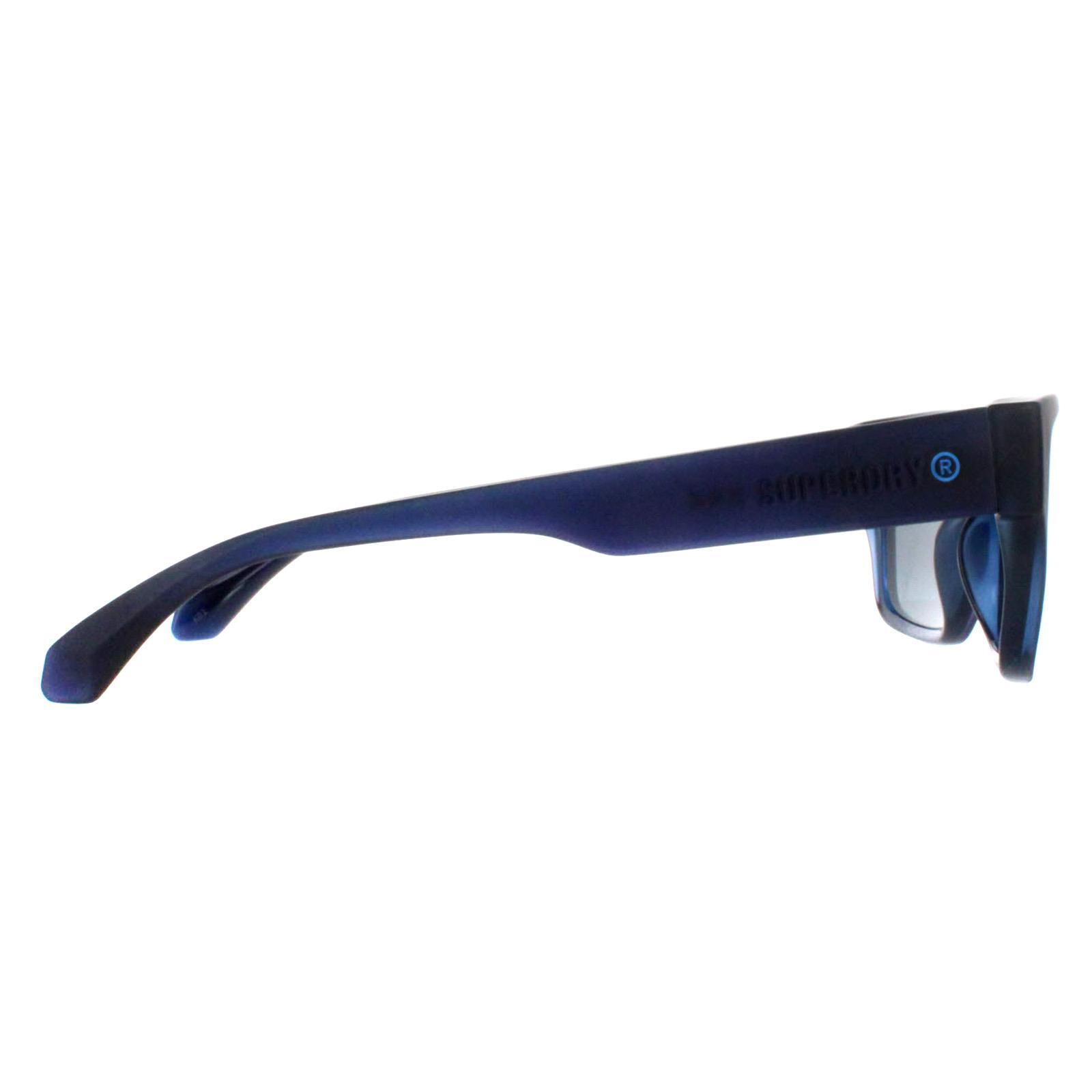 Superdry Rectangle Mens Matte Navy Silver Mirror 5004 4/4