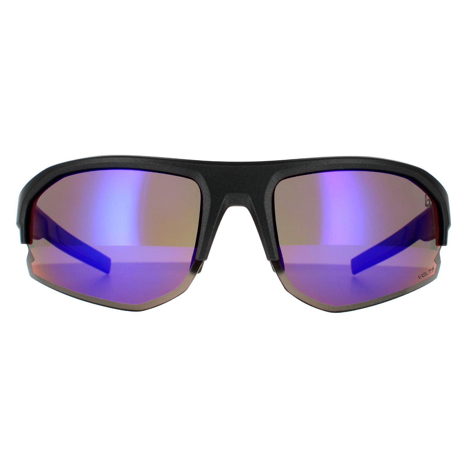 BOLLÉ Bolle Sport Unisex Titanium Matte Volt+Ultraviolet Polarized Sunglasses