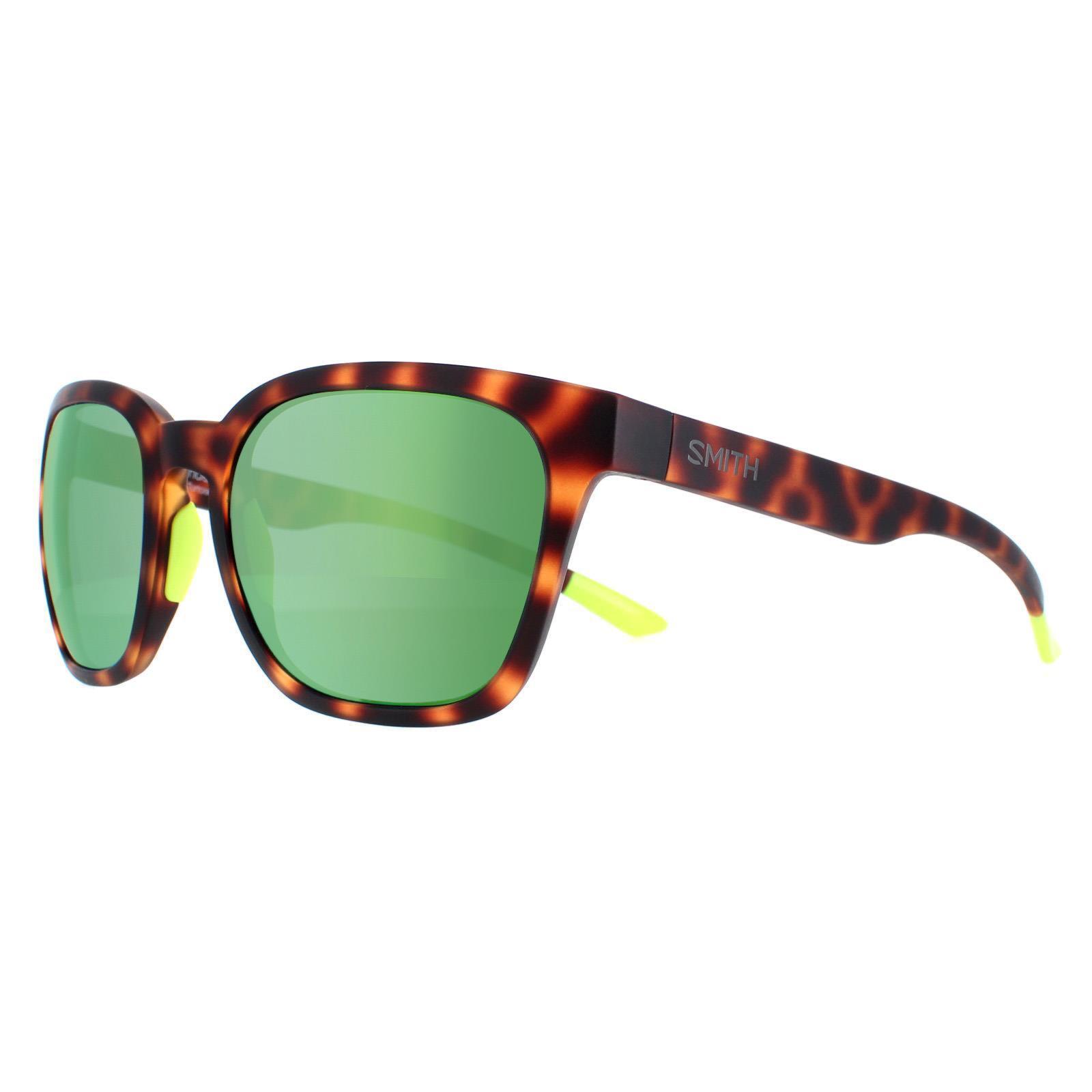 Smith Square Mens Matte Tortoise Green Mirror Sunglasses 2/4