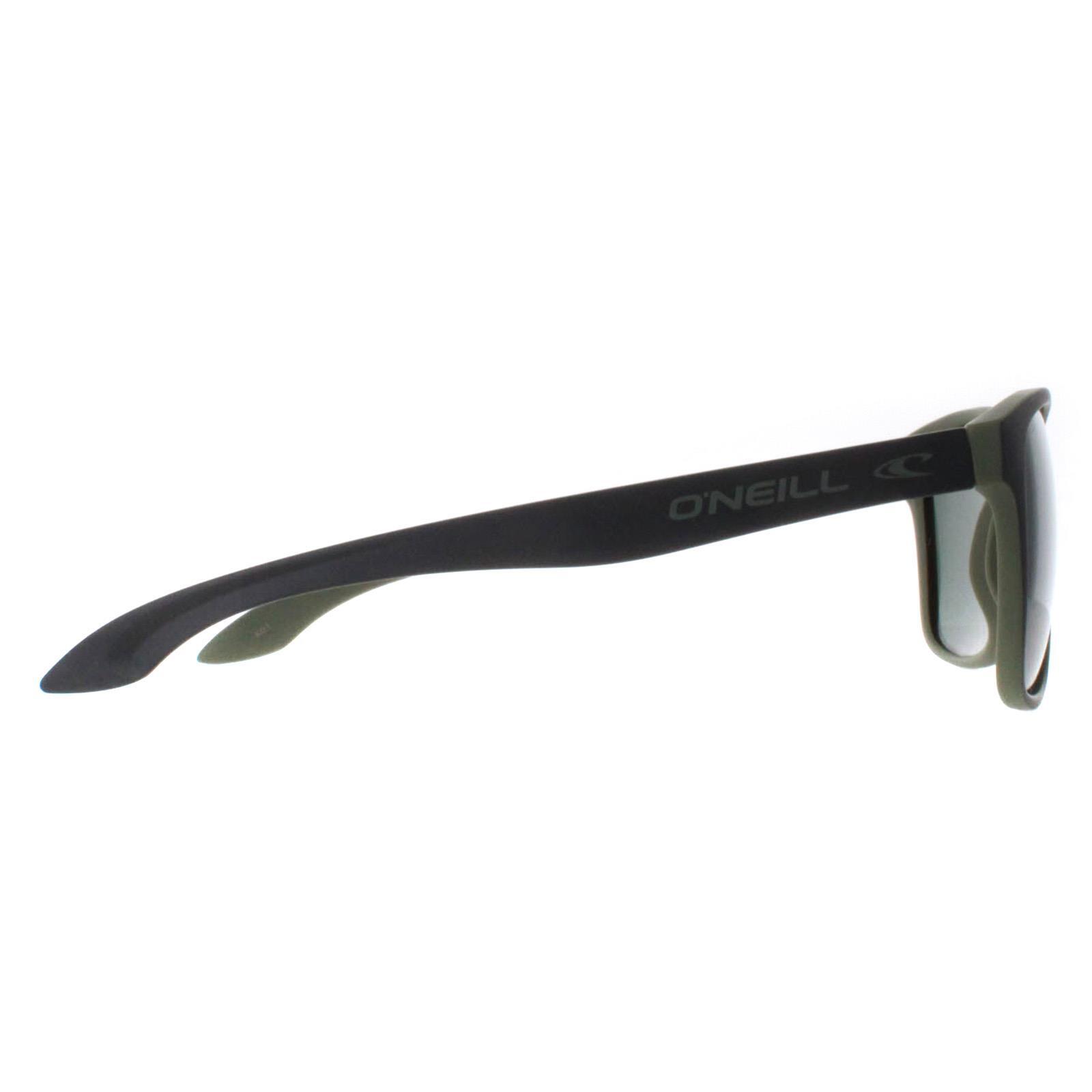 O'Neill Square Mens Matte Black Green Green Polarized Offshore