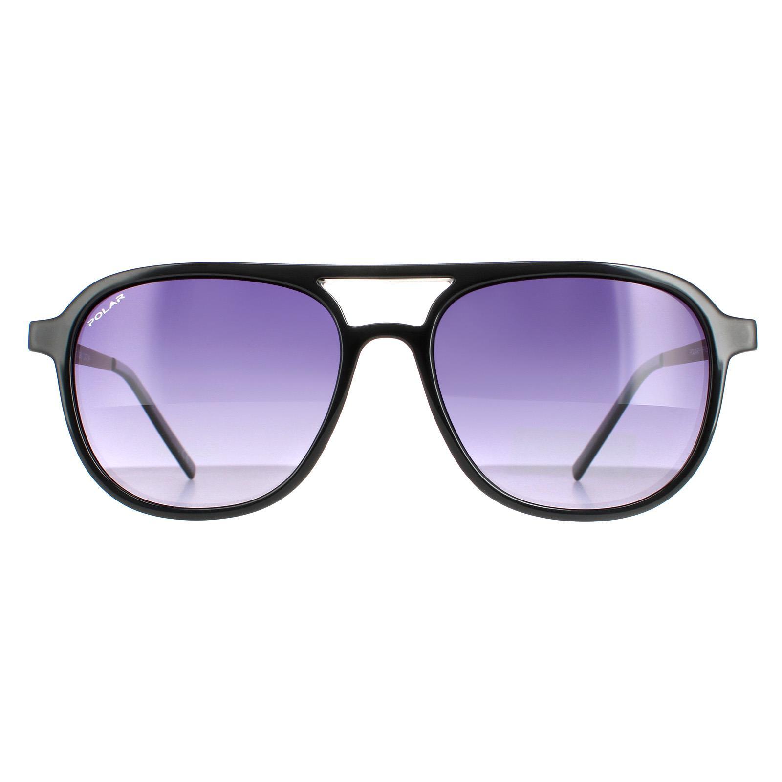 Polar Aviator Mens Black Grey Purple Gradient Sunglasses POLAR Decathlon