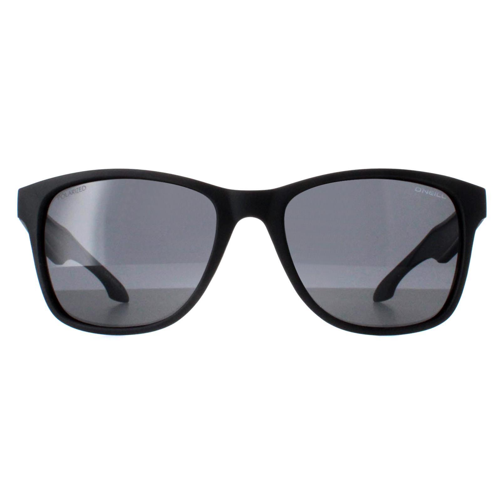 O'Neill Square Mens Matte Black Grey Polarized Shore 1/4
