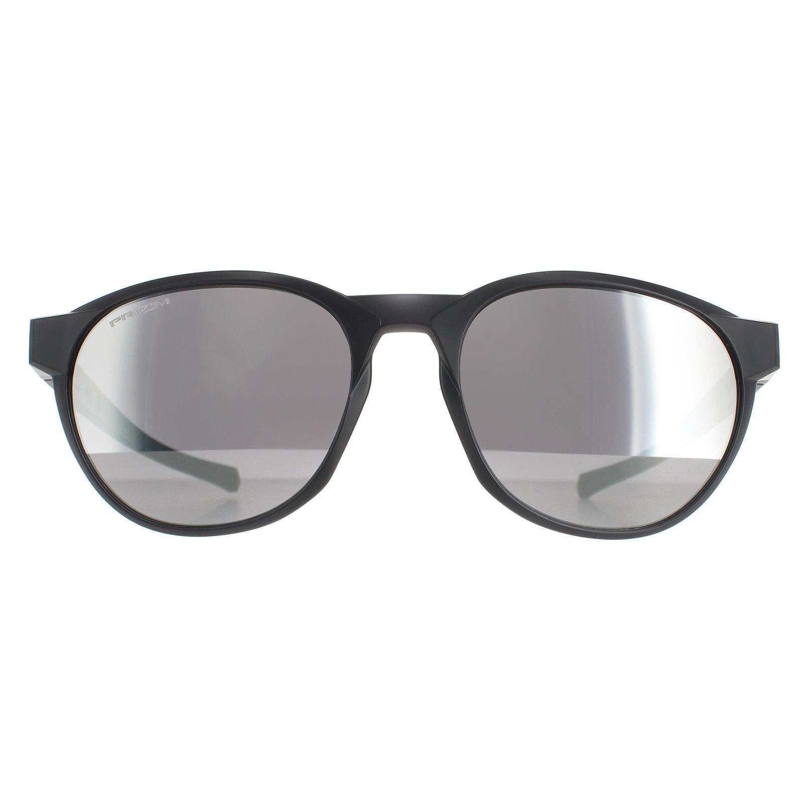 OAKLEY Oakley Round Mens Matte Black Ink Prizm Black Sunglasses