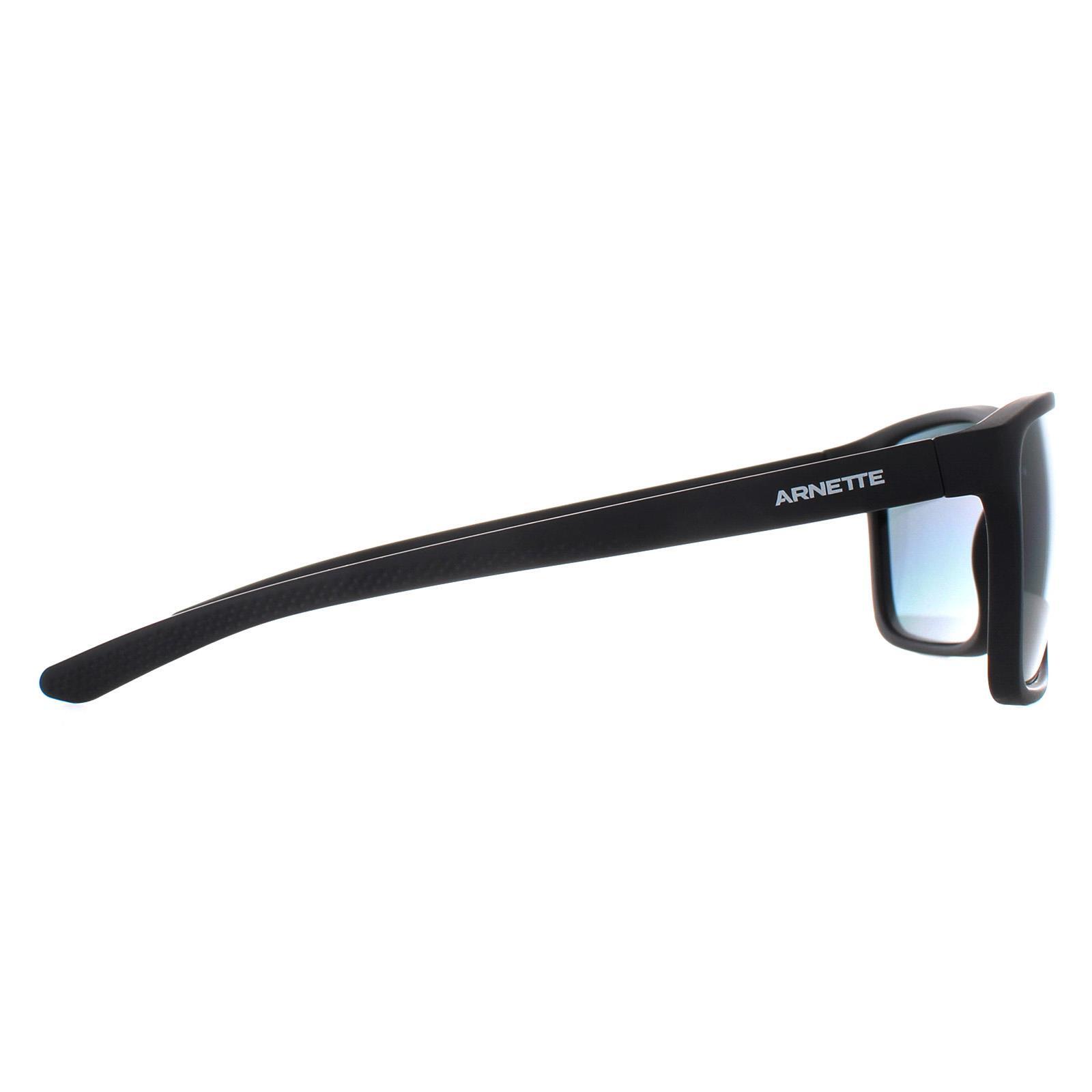 Arnette Square Mens Matte Black Grey Polarized AN4323 Sokatra 4/4