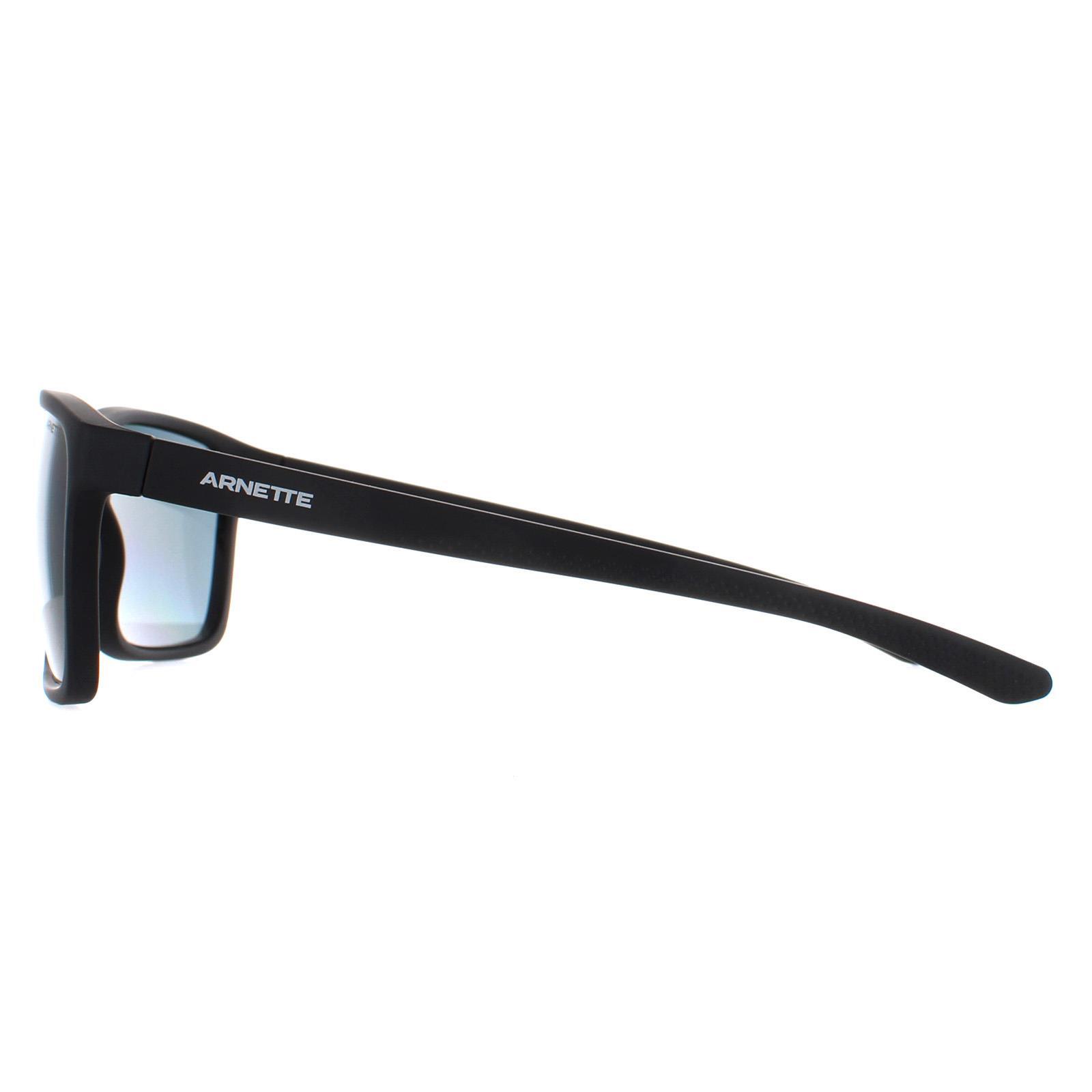 Arnette Square Mens Matte Black Grey Polarized AN4323 Sokatra 3/4