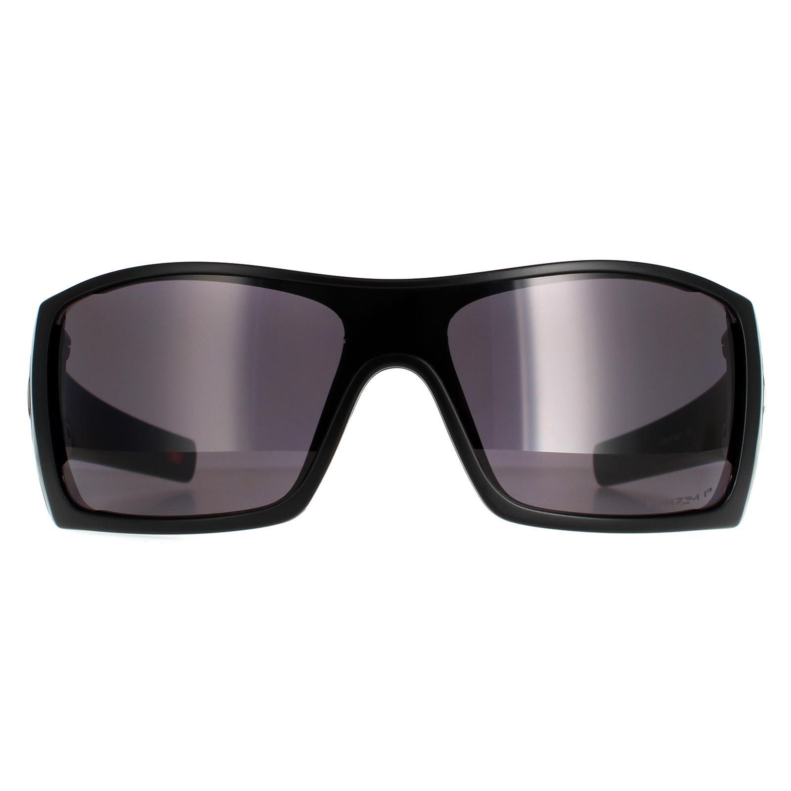 OAKLEY Oakley Shield Mens Matte Black Prizm Grey Polarized Sunglasses