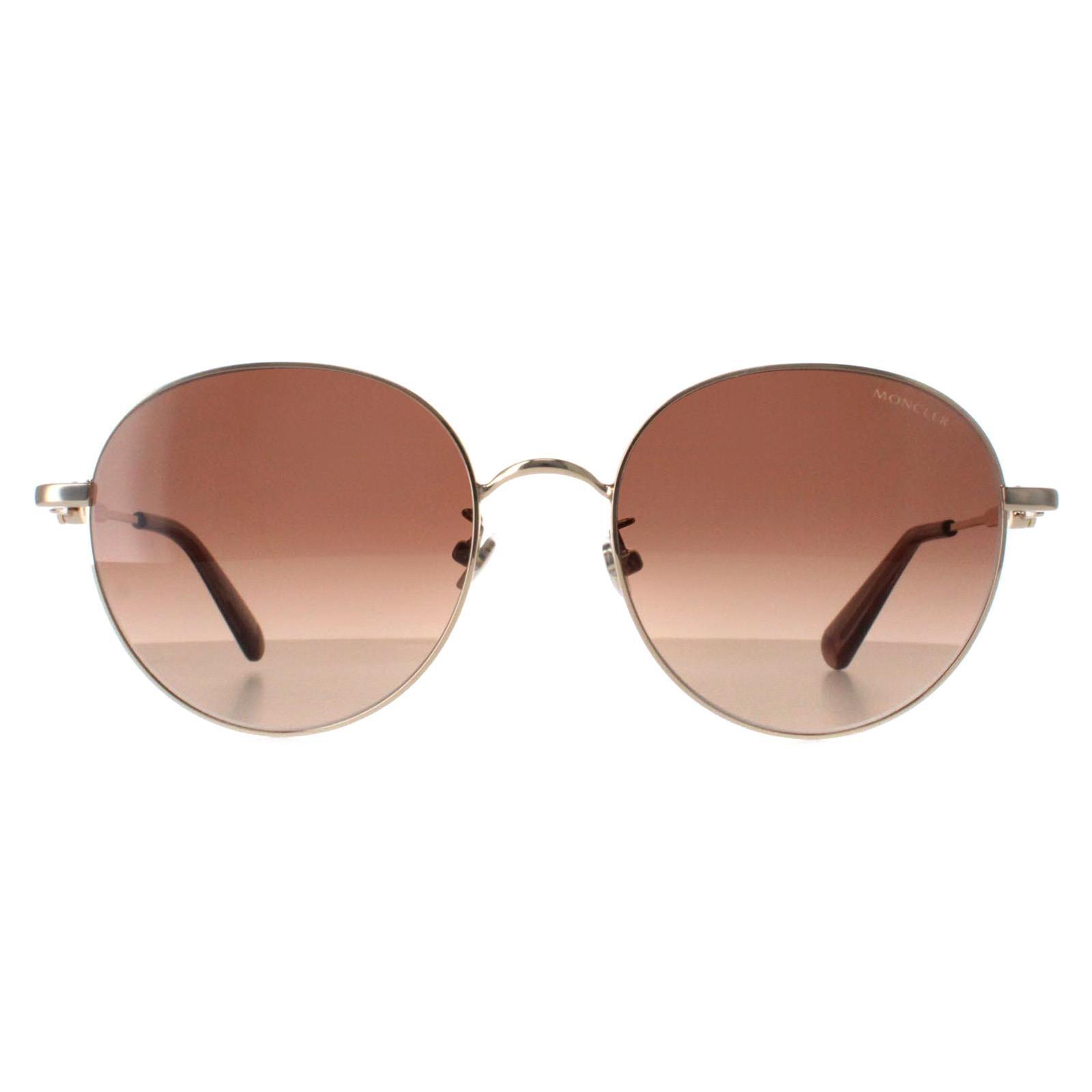 MONCLER Moncler Round Womens Gold Brown Gradient ML0233-K