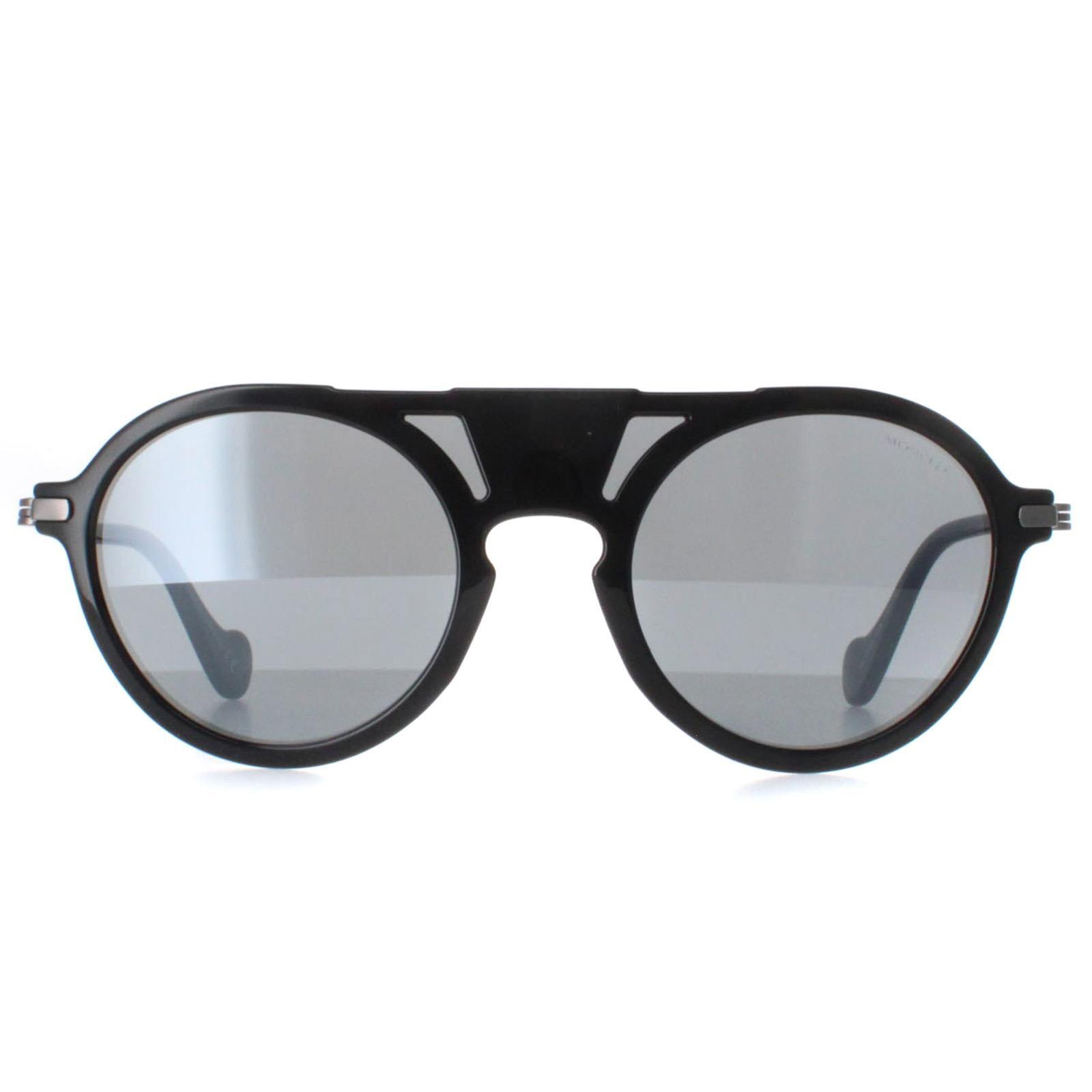 MONCLER Moncler Round Mens Black Grey Mirror ML0053