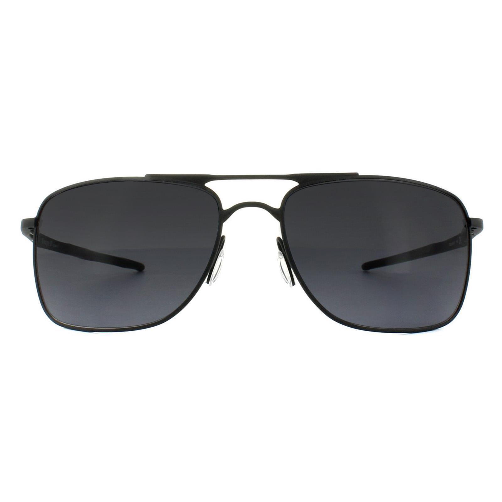 OAKLEY Oakley Rectangle Mens Matte Black Grey Sunglasses