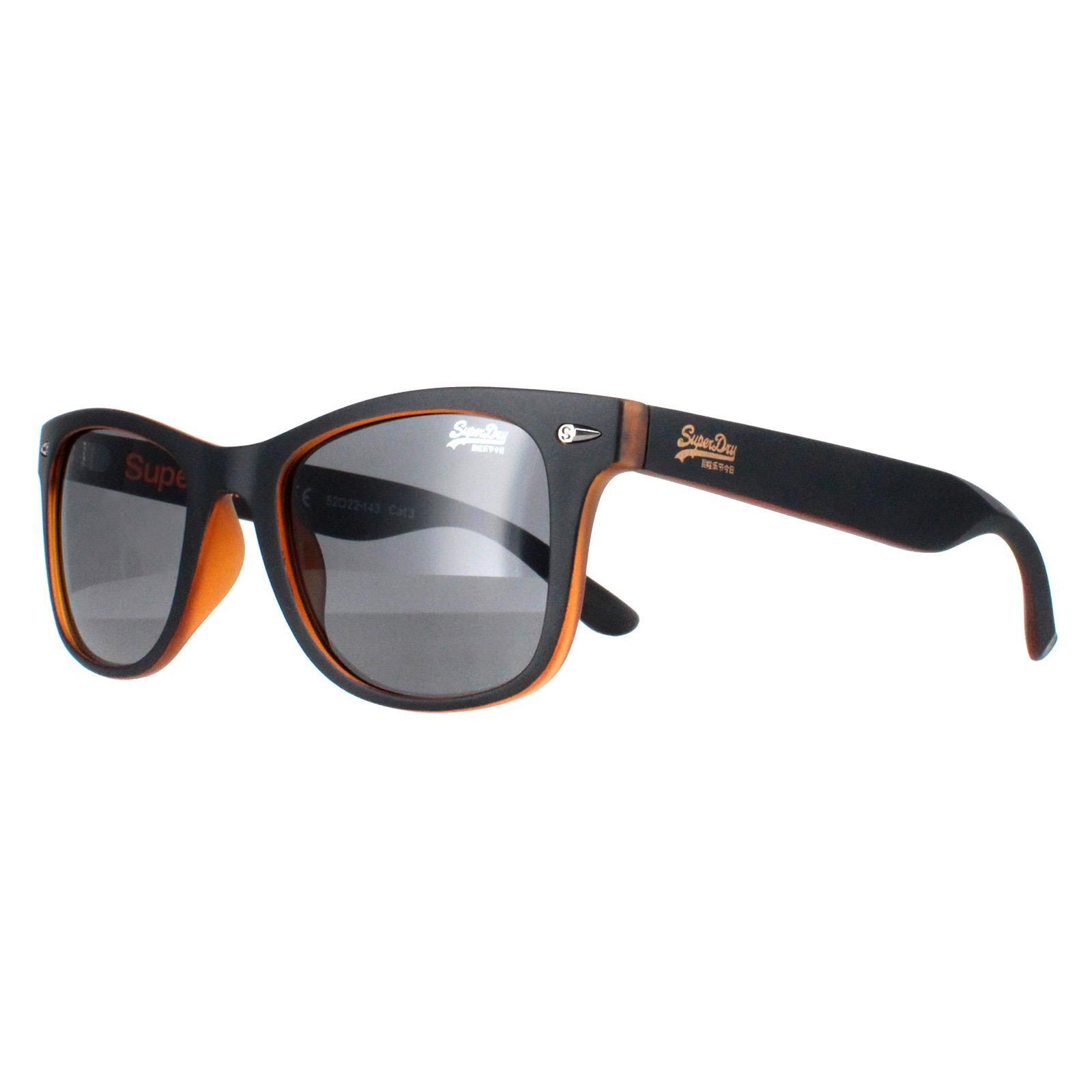 Superdry Square Mens Matte Black Orange Grey Rookie 2/4