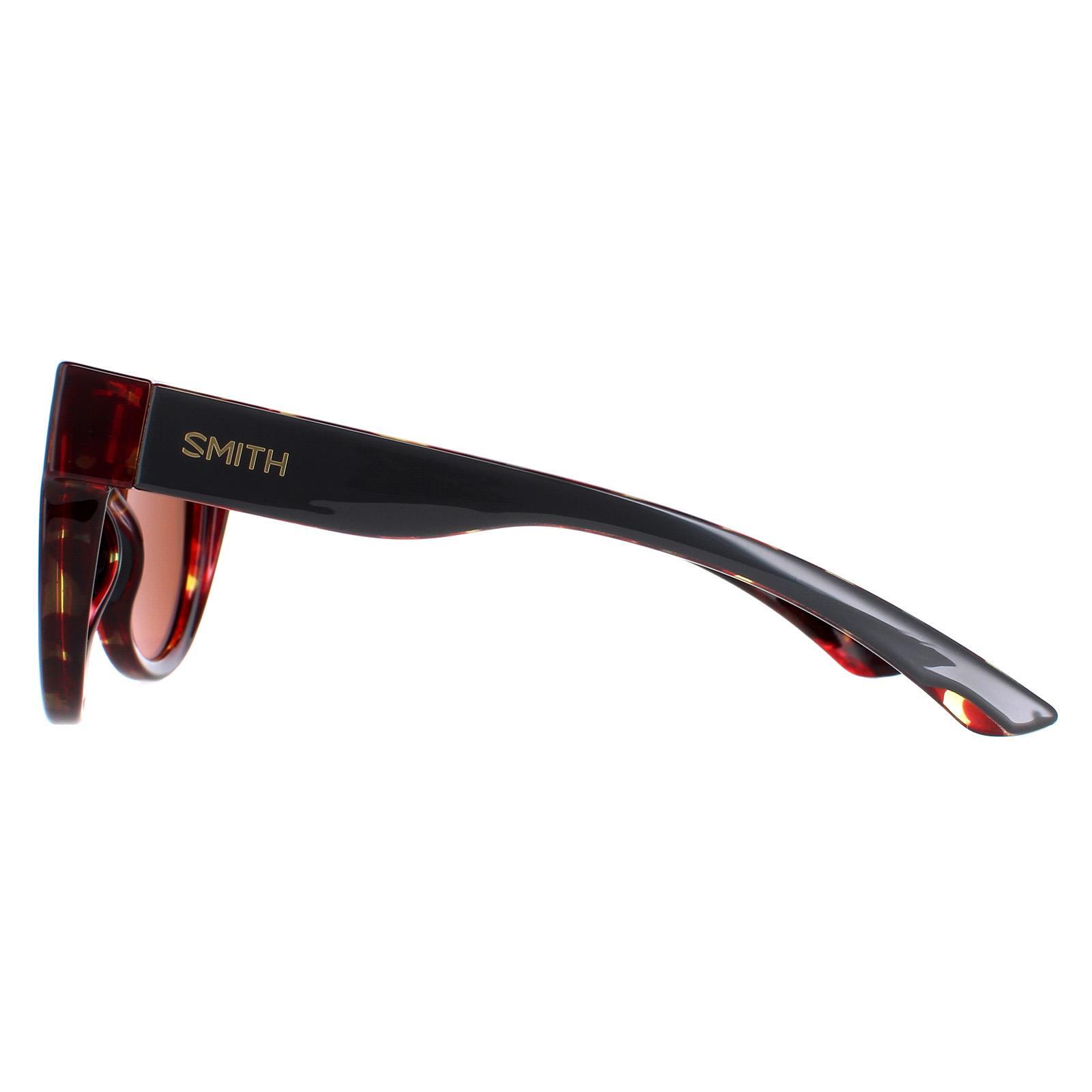 Smith Round Unisex Grey Brown Mirror Polarised Sunglasses 3/4