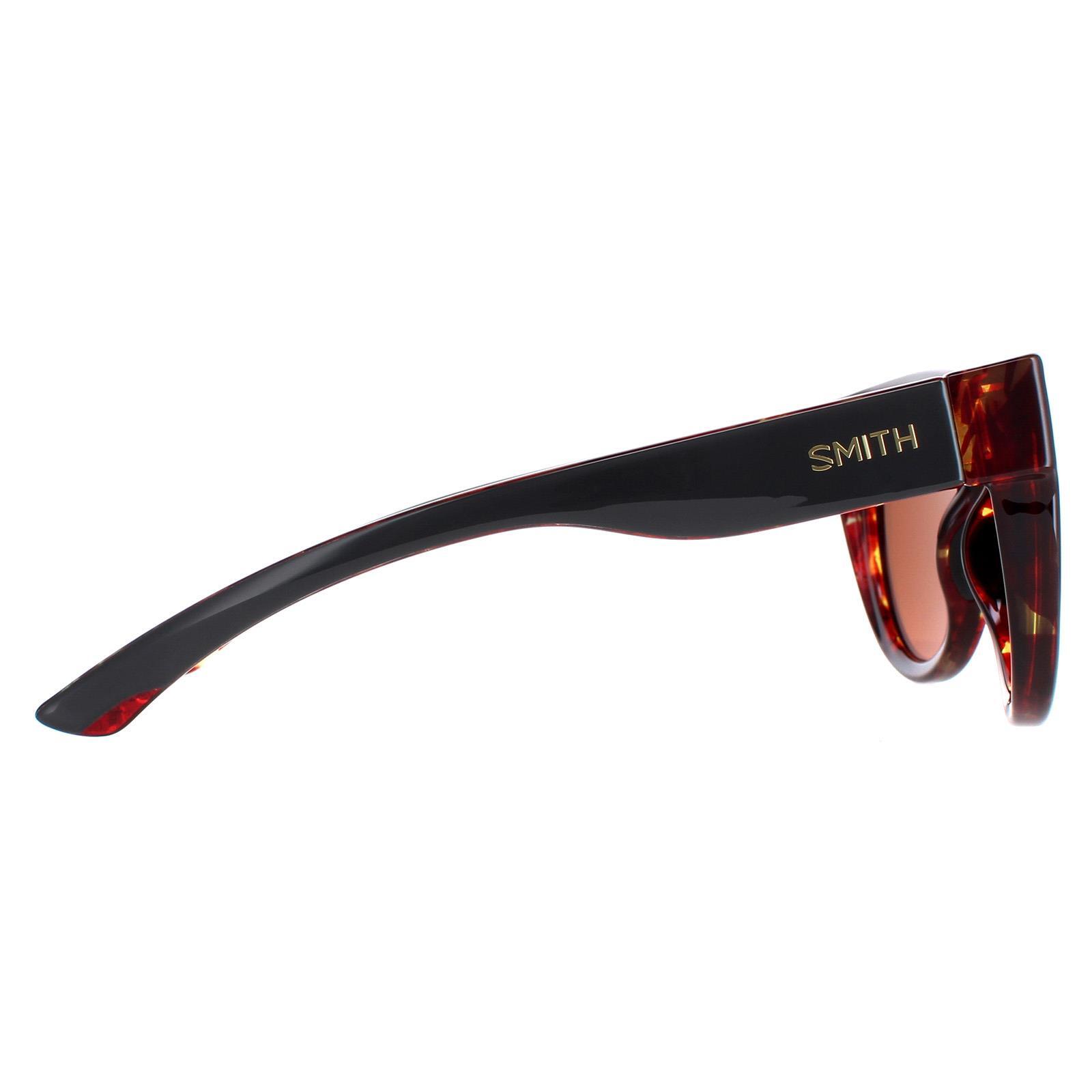 Smith Round Unisex Grey Brown Mirror Polarised Sunglasses 4/4