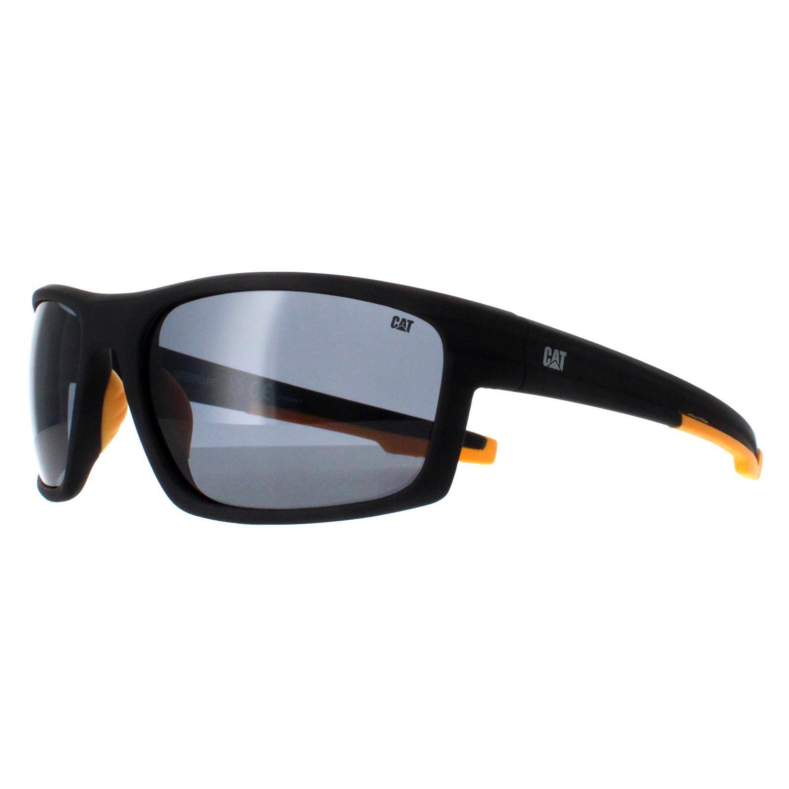 Caterpillar Wrap Mens Matte Black Grey Polarized CTS-MOTOR 2/4