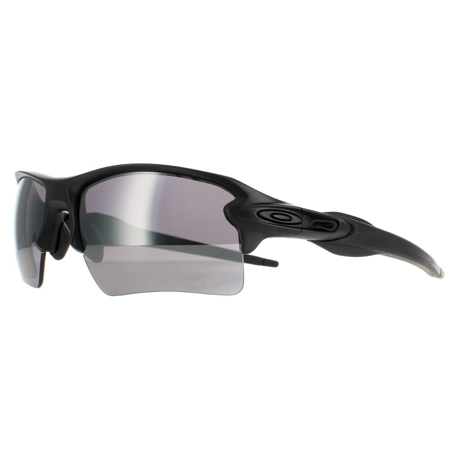 Oakley Wrap Mens Matte Black Prizm Black Polarized Sunglasses 2/4