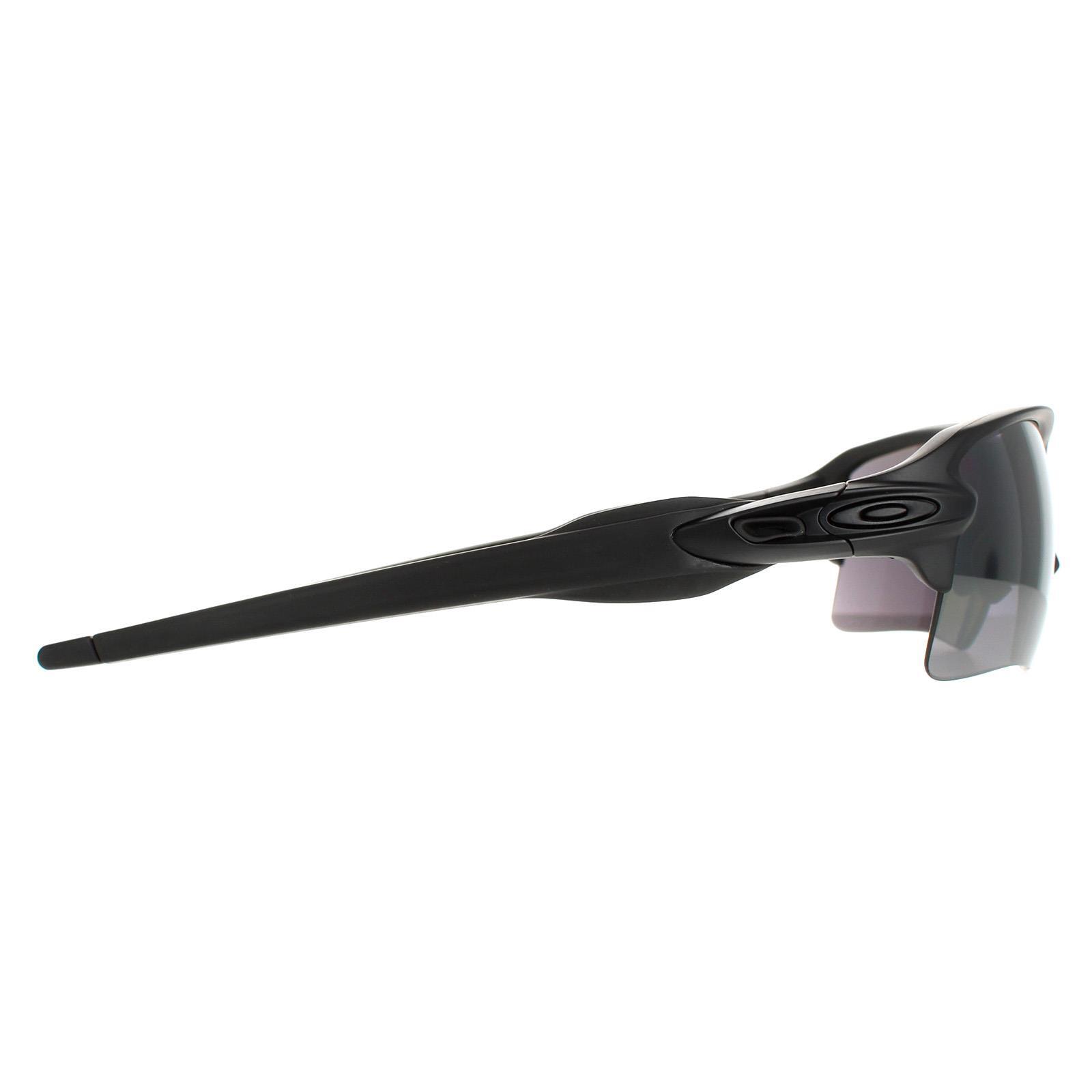 Oakley Wrap Mens Matte Black Prizm Black Polarized Sunglasses 4/4