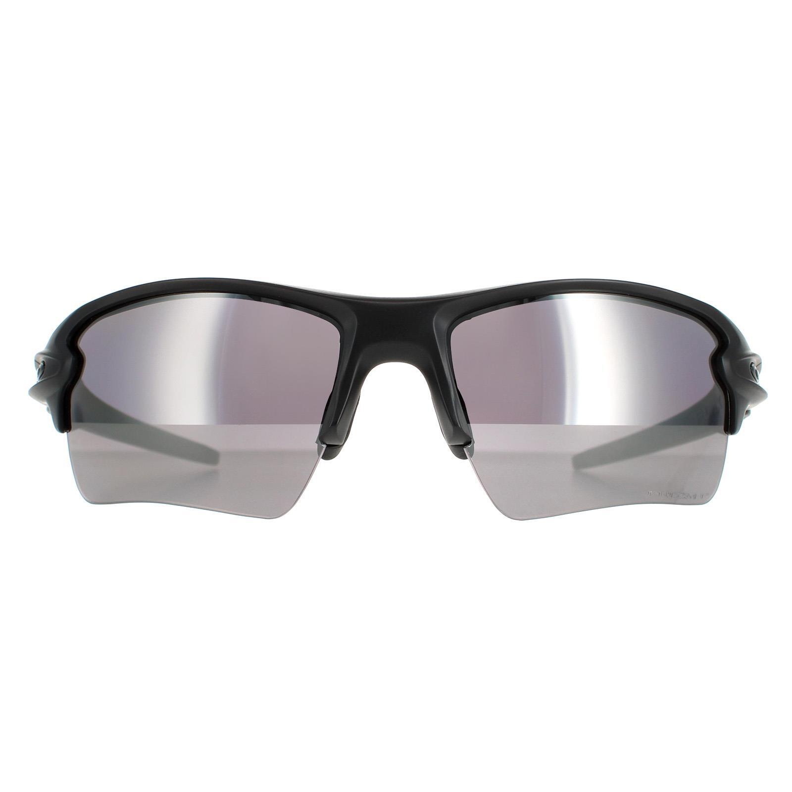 Oakley Wrap Mens Matte Black Prizm Black Polarized Sunglasses 1/4