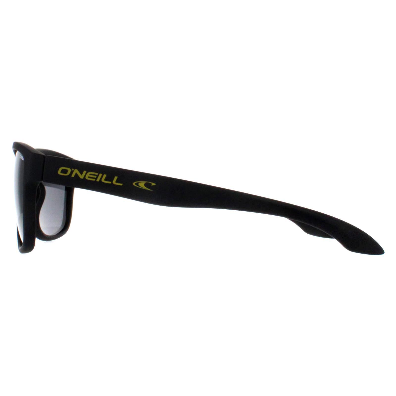 O'Neill Oval Mens Matte Black Grey Polarized Coast 3/4