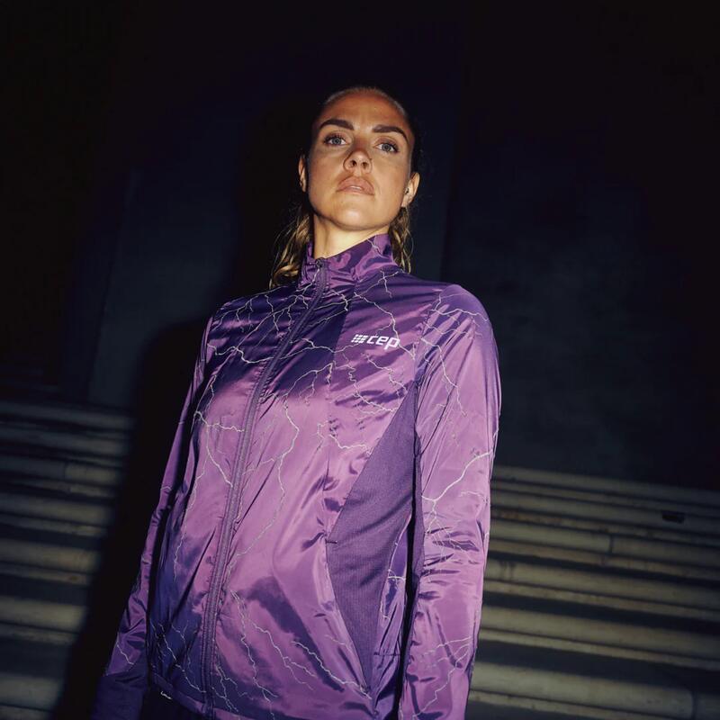 Jacheta - reflective windbreaker W - purple