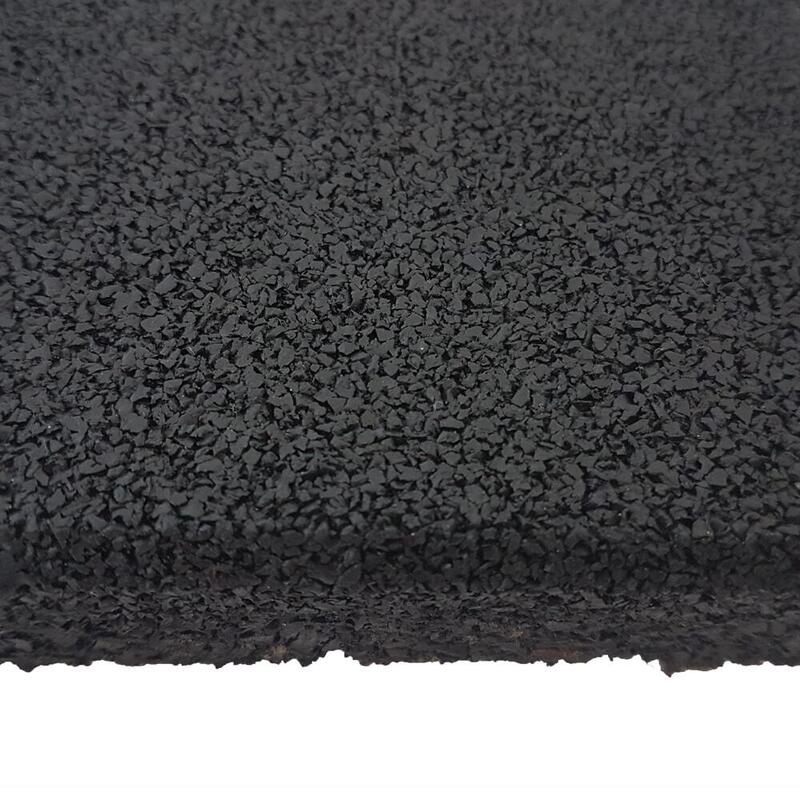 Piastrella per pavimenti sportivi 100x100cm 20mm - Grana fine - Nero