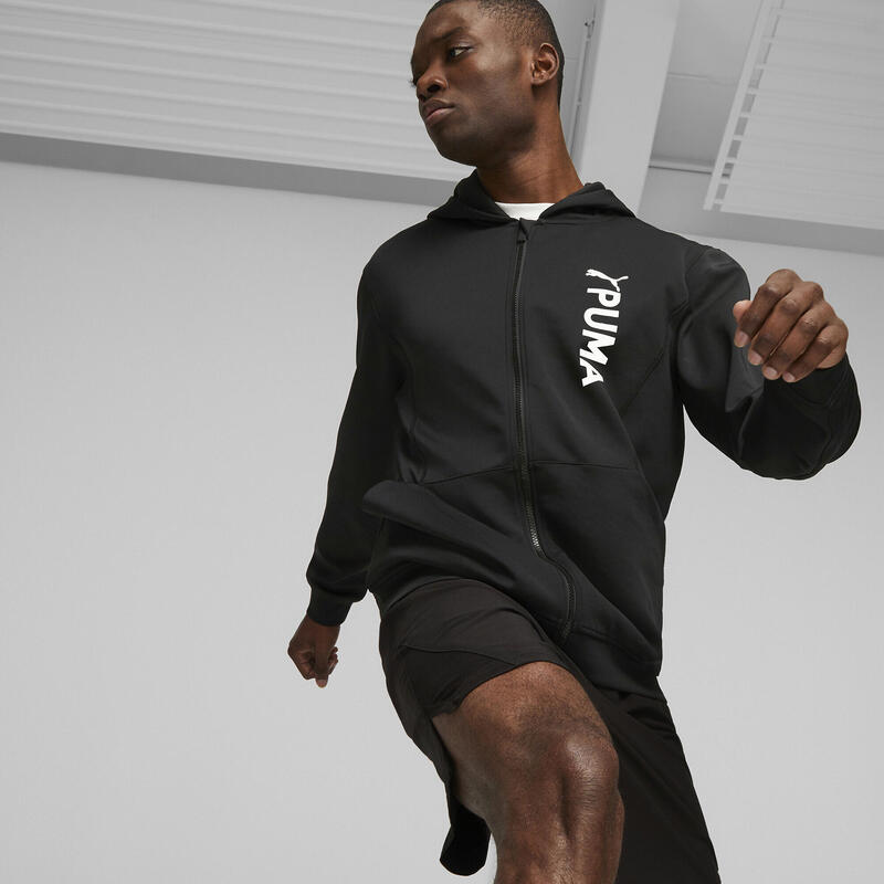 Bluza męska PUMA Fit Double Knit FZ Hoodie