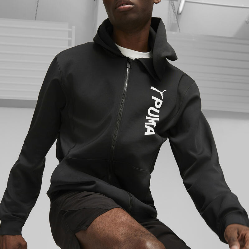 PUMA Fit Double Knit FZ Sweat à capuche pour homme