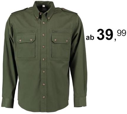 OS Trachten® Outdoor-Jagdhemd mit 2 Brusttaschen (mit Reißverschluss) Jägerhemd