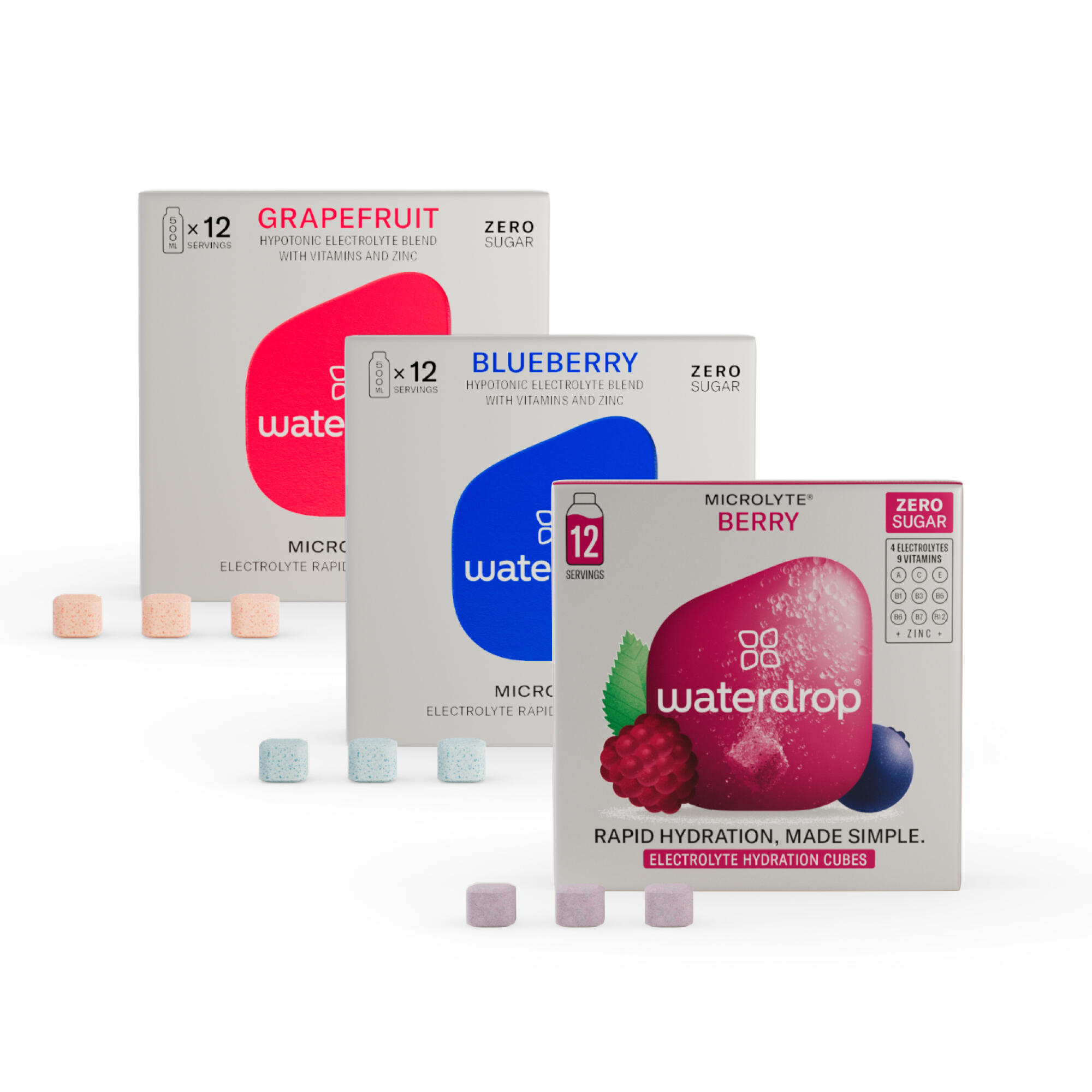WATERDROP waterdrop® Microlyte Set Elektrolyt Getränkwürfel