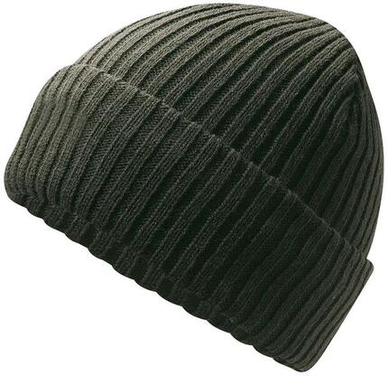 Elutex Jagdmütze oliv grün Strickmütze mit Thinsulate extrem warm günstig NEU