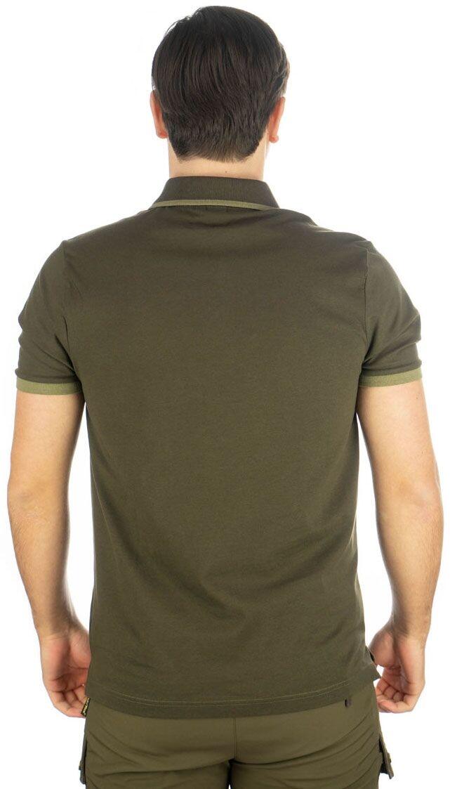 OS Trachten® Polo-Shirt mit Motiv "Wildschwein/Sau" Jagdshirt mit Knopfkragen 4/6