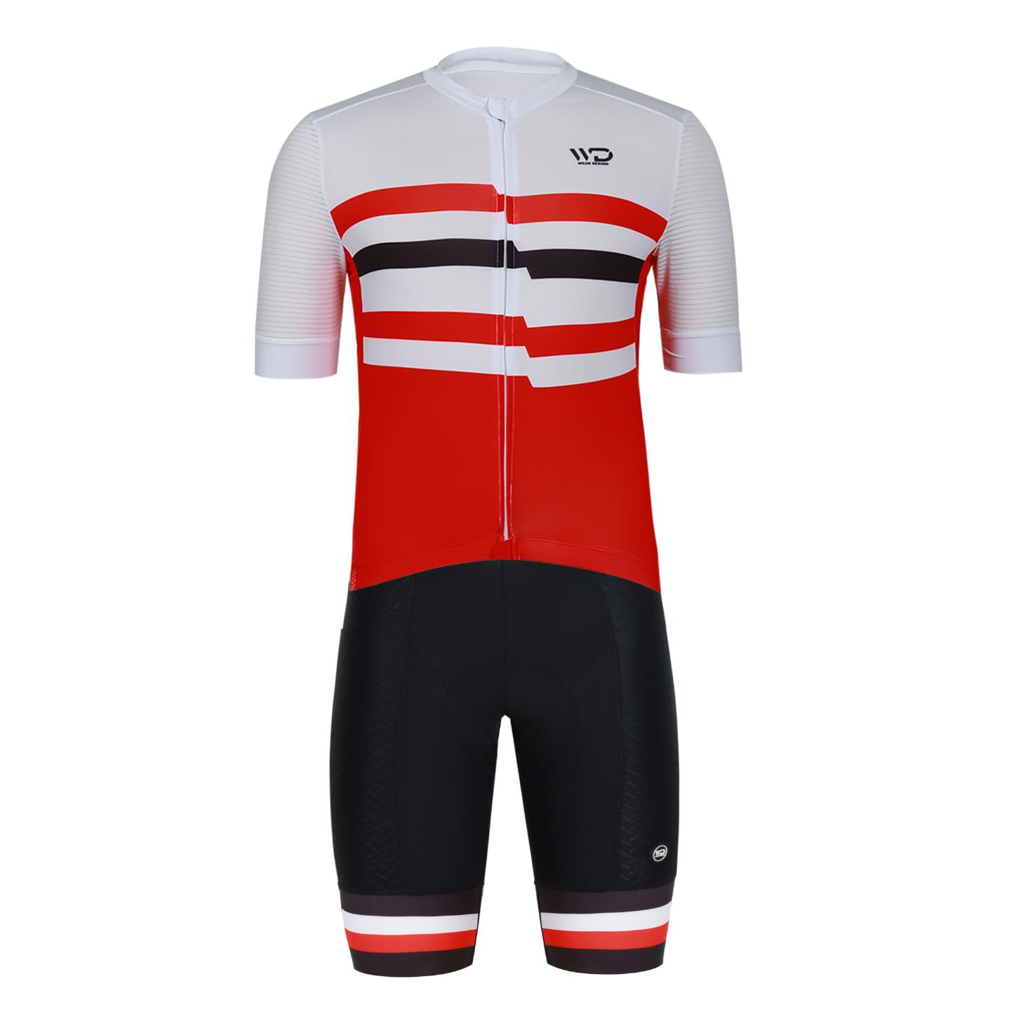 Pantaloncini da ciclismo CHALLENGER da uomo Nero/Rosso 7/7
