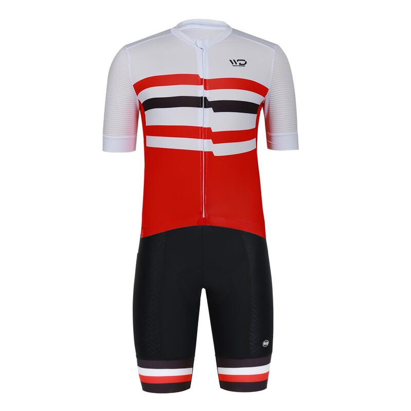 Cuissard vélo homme CHALLENGER Noir/Rouge