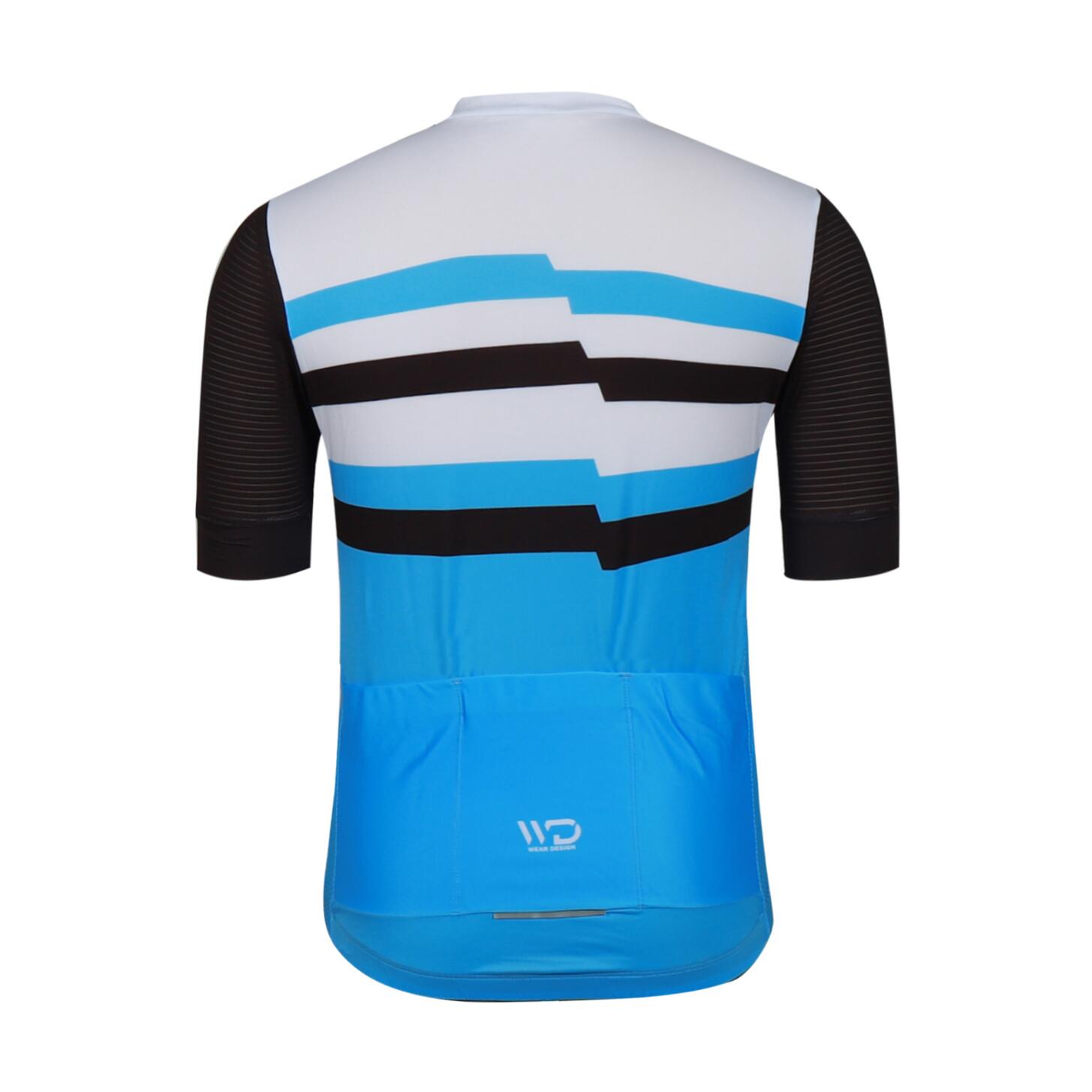 Maillot de cyclisme homme CHALLENGER blanc/bleu/noir 2/4