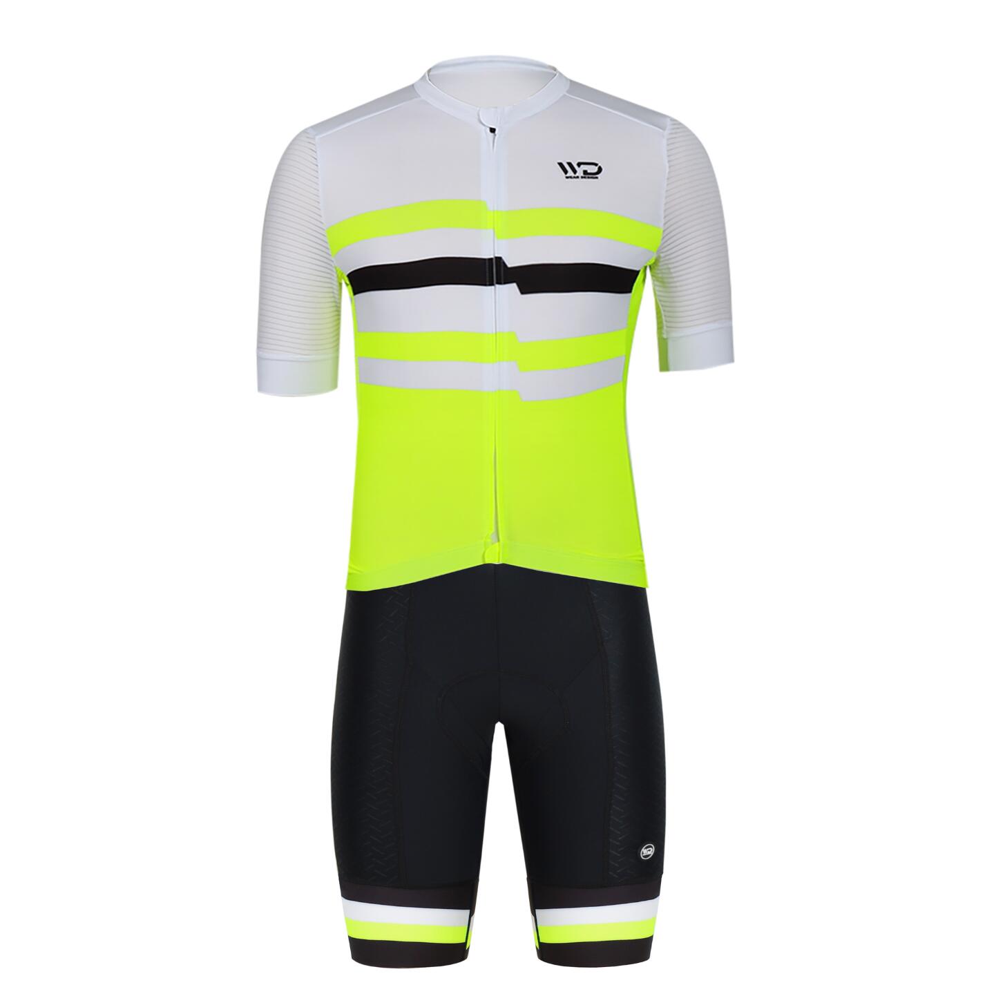 Pantaloncini da ciclismo CHALLENGER da uomo Nero/Giallo 7/7