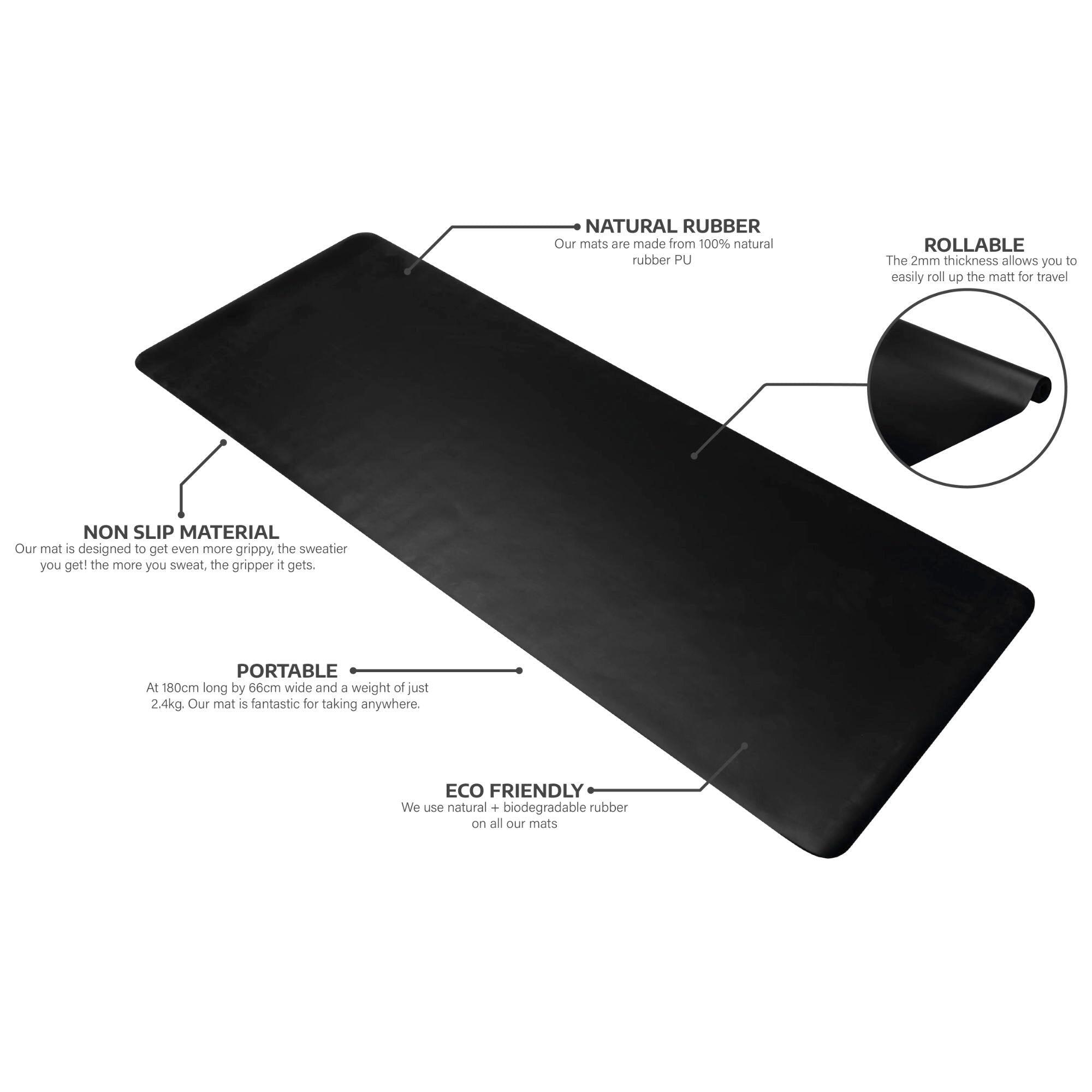 LUMI Eco Wolf Yoga Mat - Stretch