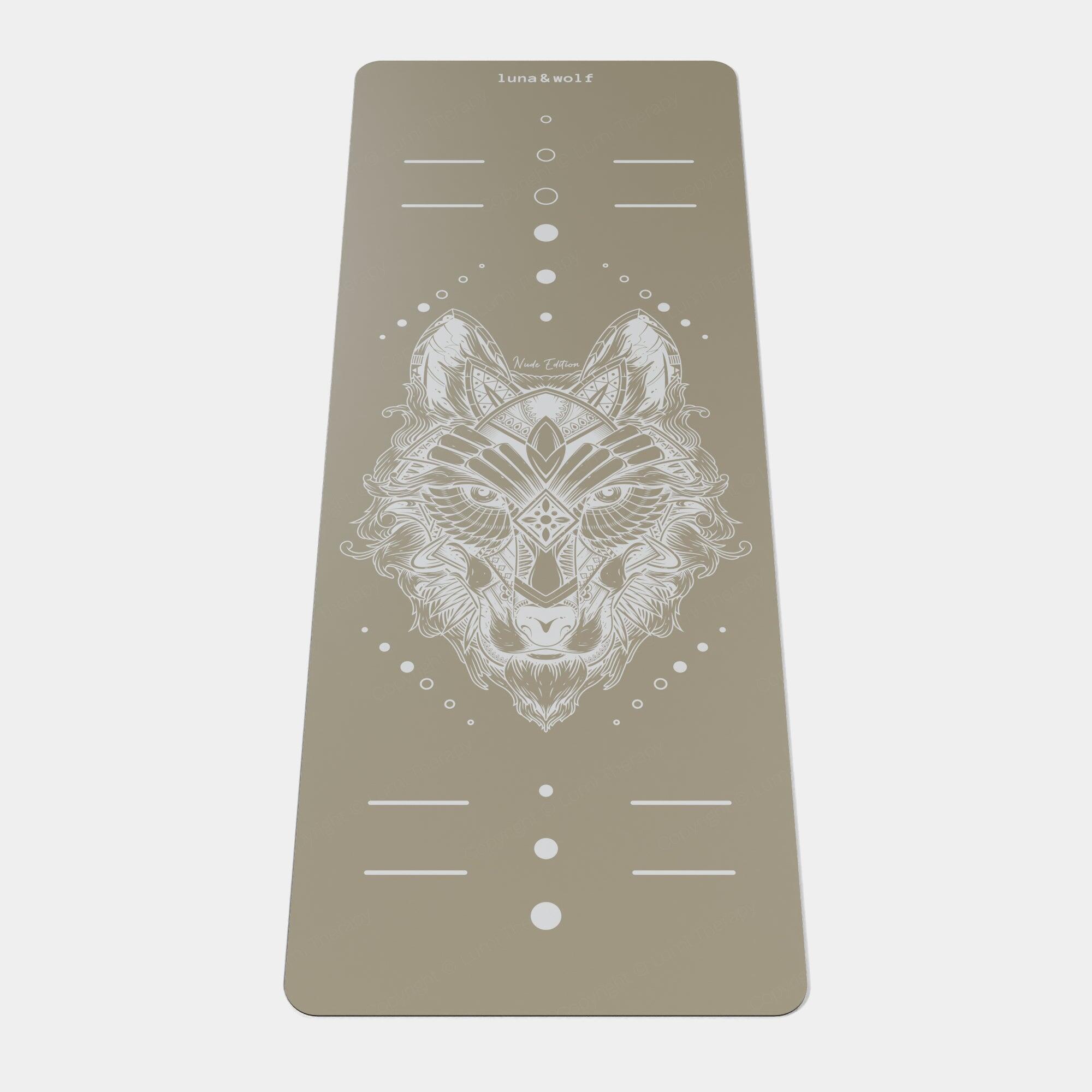 LUMI Eco Wolf Yoga Mat - Nude Edition