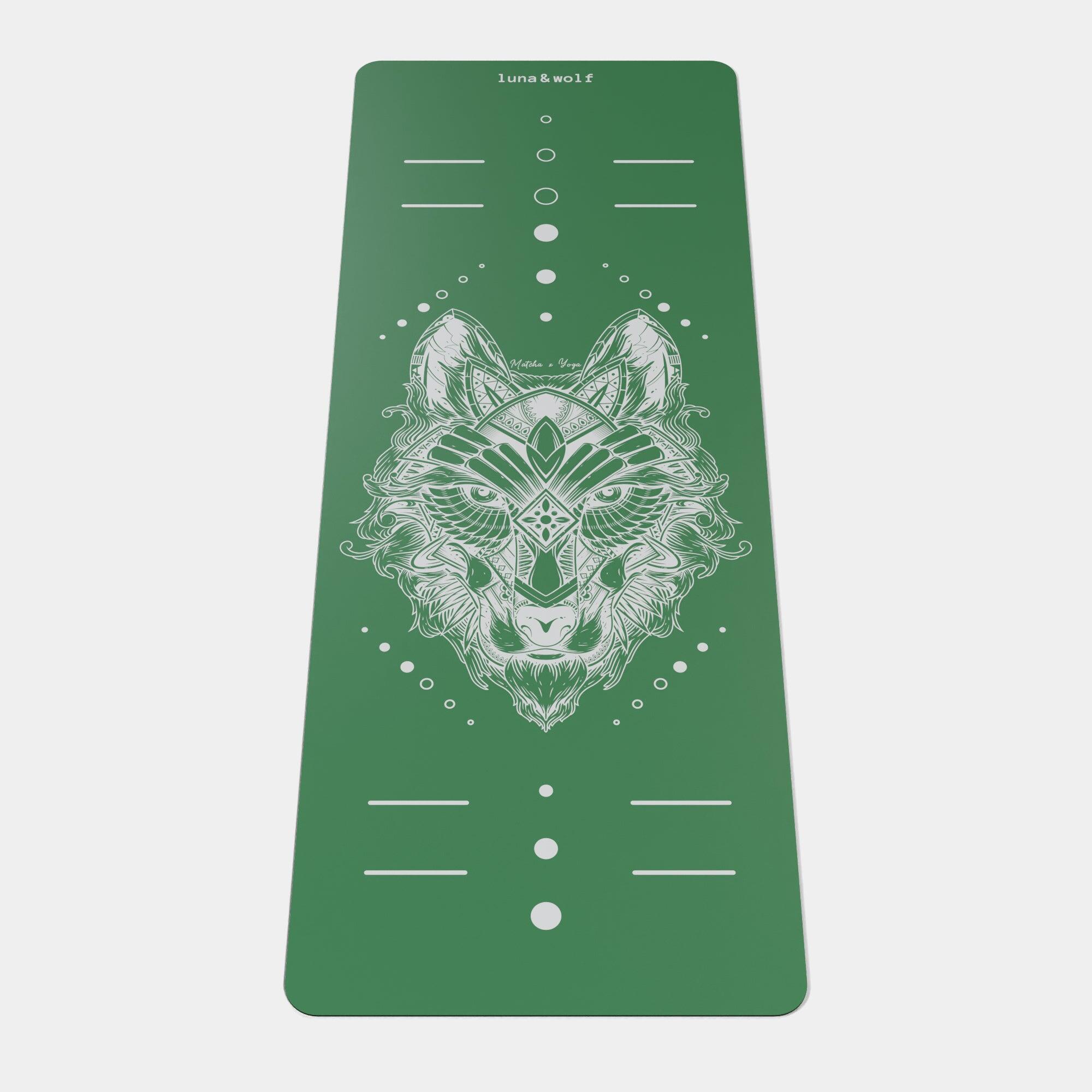 LUMI Eco Wolf Yoga Mat - Matcha