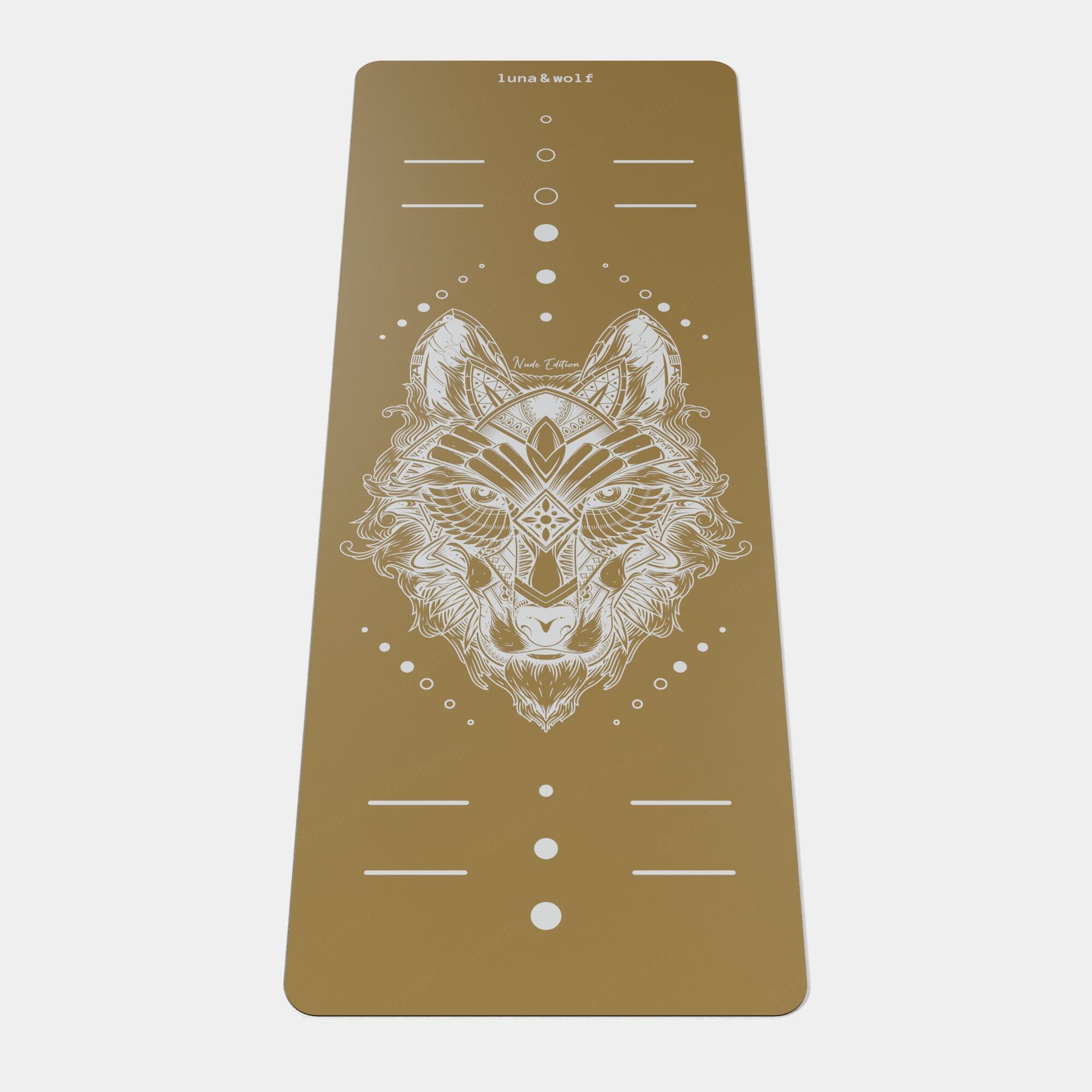 LUMI Eco Wolf Yoga Mat - Nude Edition