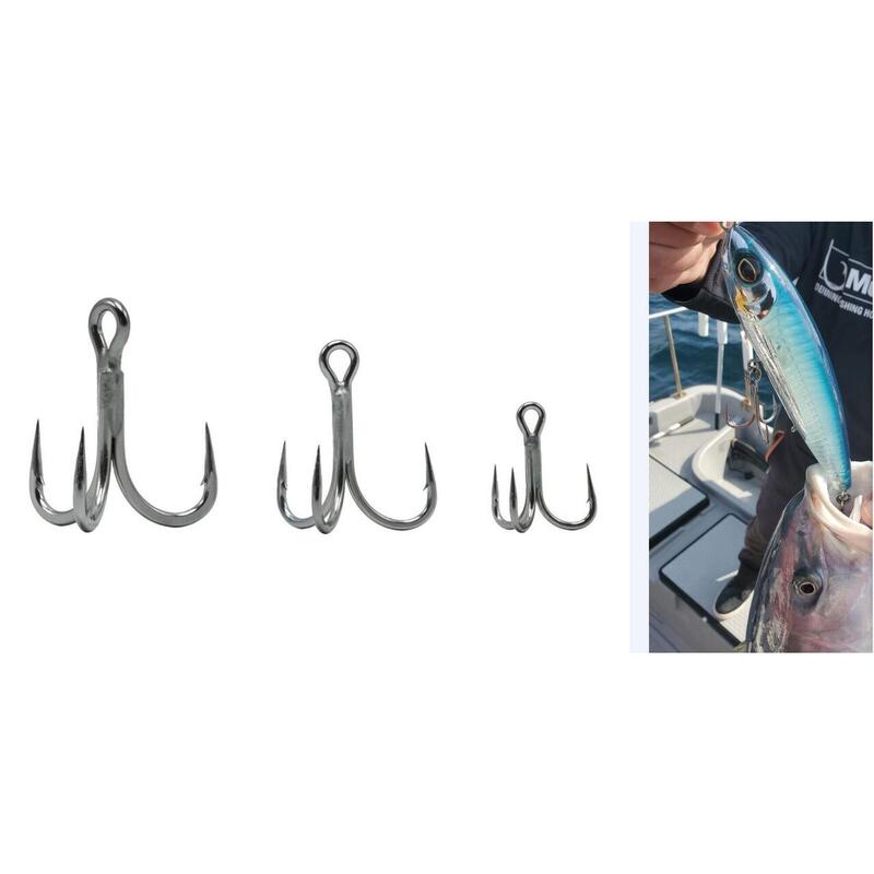 ANCORA TRIPLA MUSTAD TITAN STEEL JL75NPTS, NR 1/0, 6 BUC / PLIC