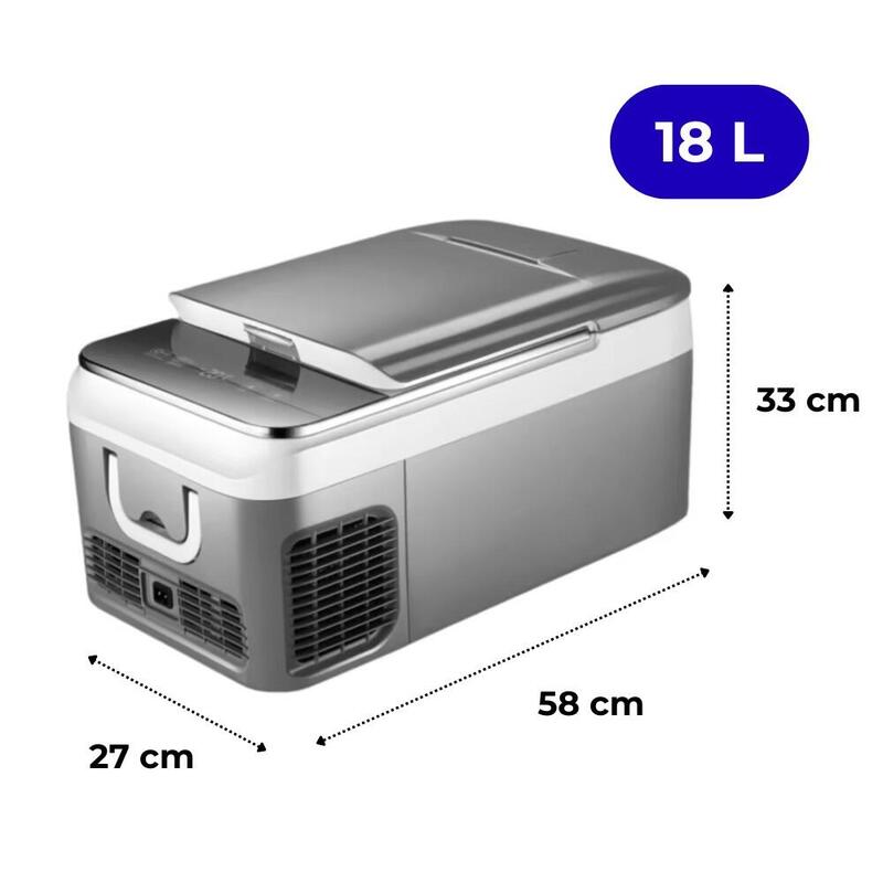 Glacière Électrique à Compresseur TZ18 – 18 Litres, 12/220V,  +10°C à -20°C
