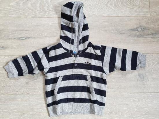 Entre Particuliers - sweat à capuche rayé Adidas taille 9-12 mois