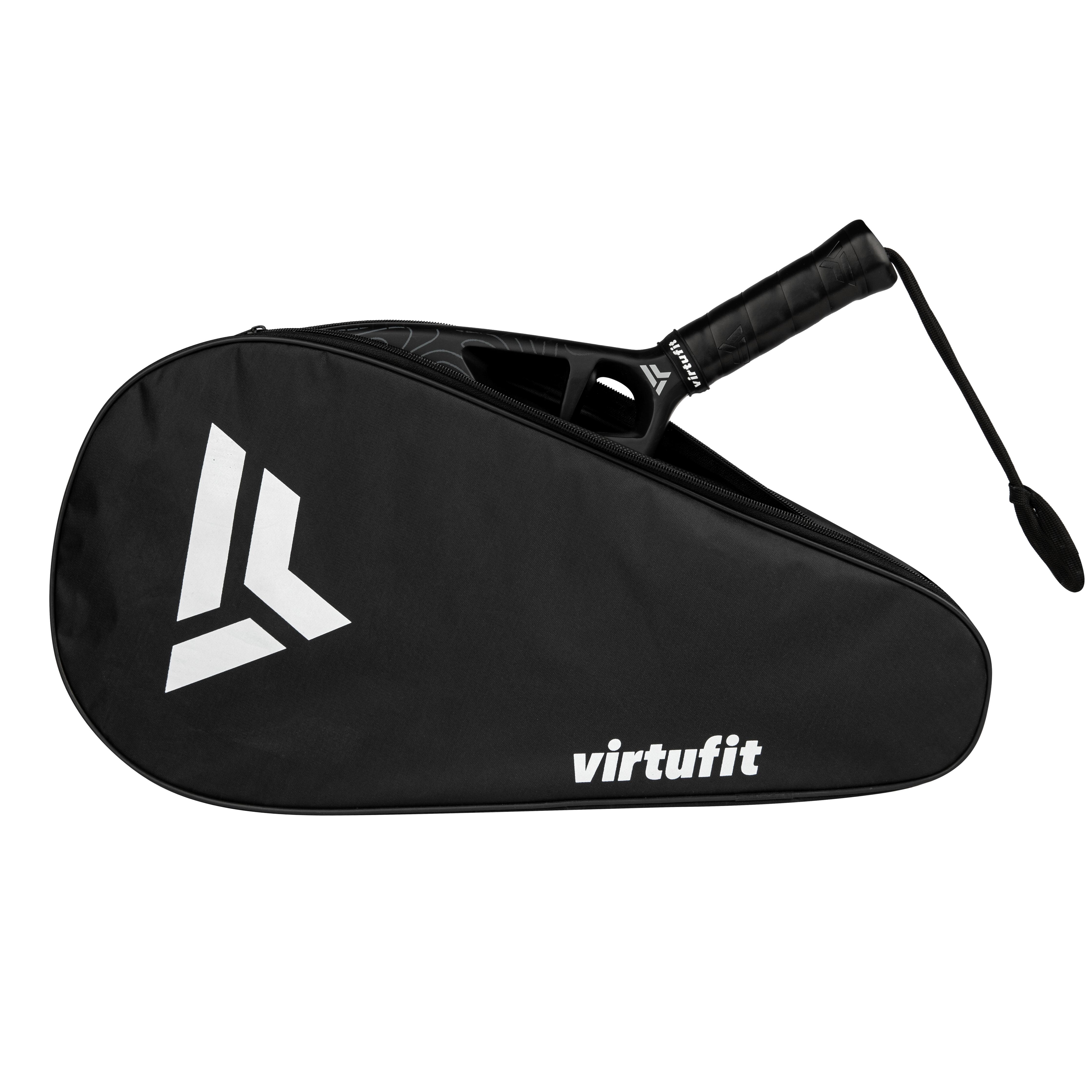 Чехол для ракетки для падела VirtuFit, черно-белый — фото 2
